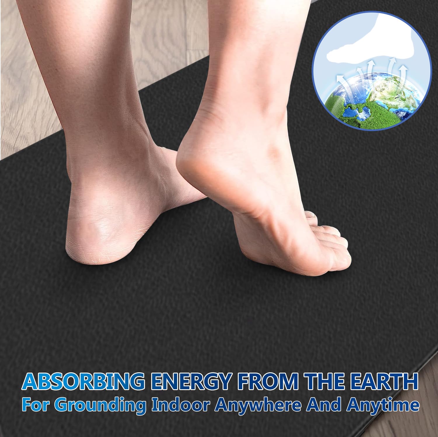Grounding Mat for Bed, Desk, Floor, Grounding Pad for Better Sleep, Health, Pain Relief, Grounding Mat
