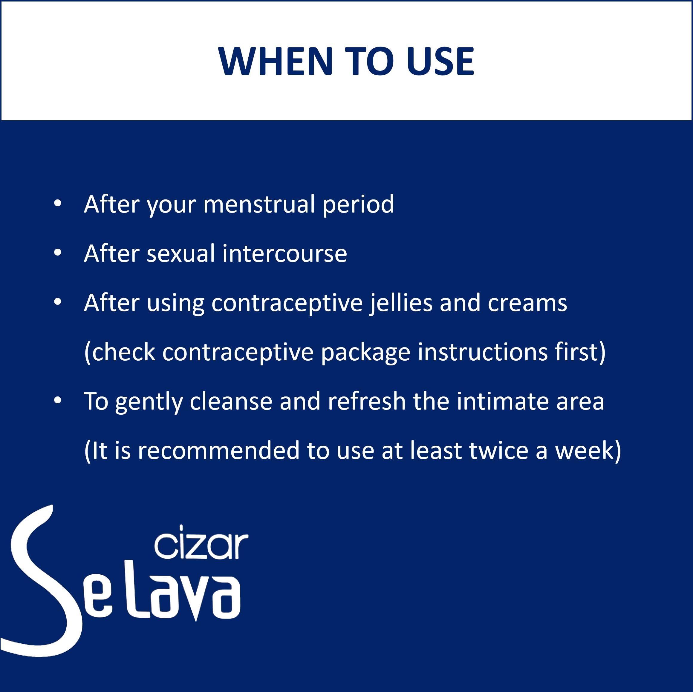 Cizar - Selava, Feminine Wash 15ml 7ea, Gynecologists Developed, Preservative-Free