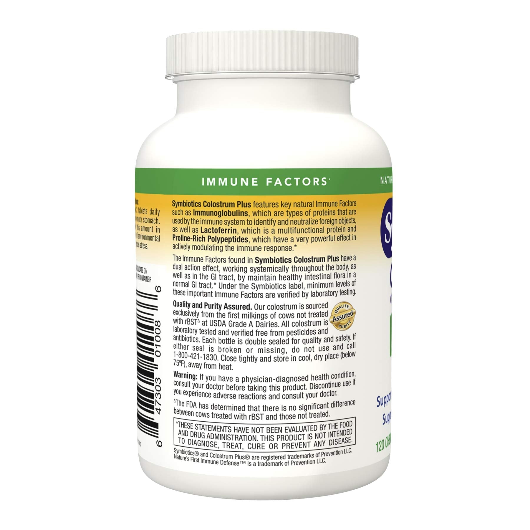 Symbiotics Immunity Support Colostrum Plus Chewables (Pineapple)