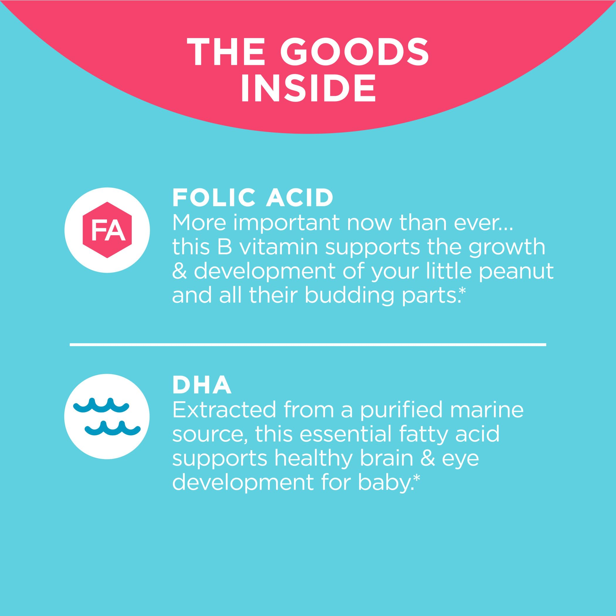 OLLY The Essential Prenatal Gummy Multivitamin, 30 Day Supply