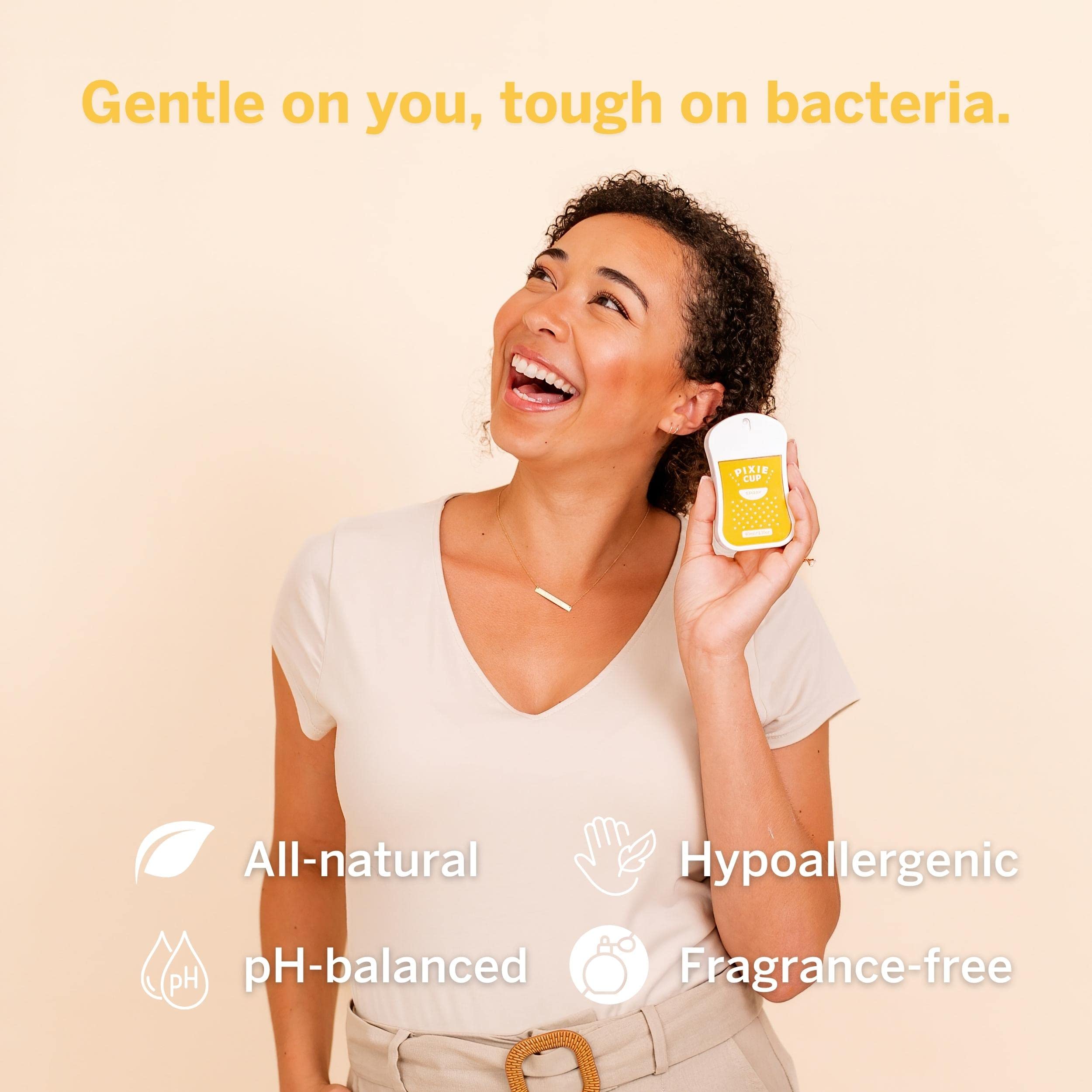 Pixie Sterilizer Spray for Menstrual Cups - Complete Sterilization in Just A Quick Spray - 100% Hypoallergenic