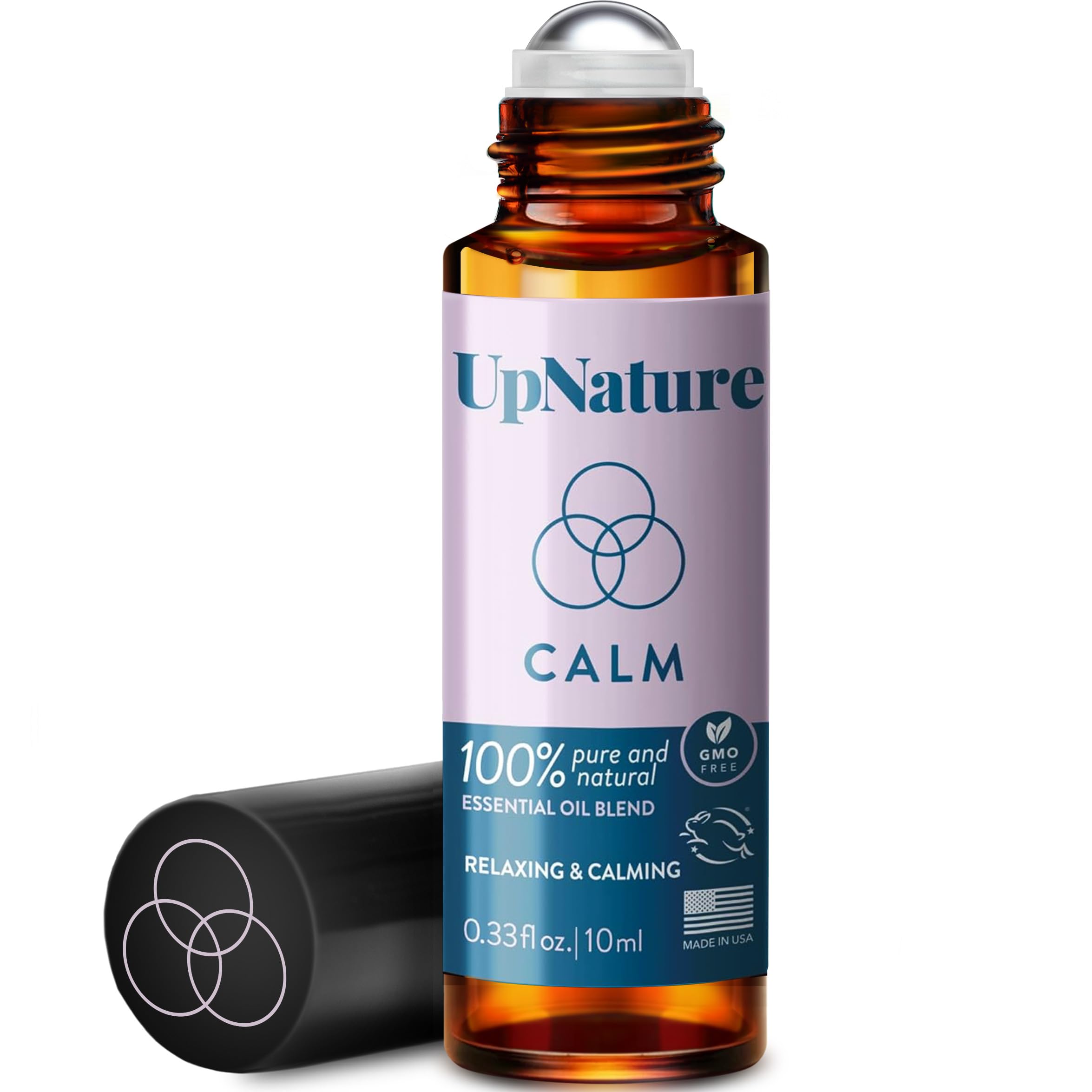 UpNature Calm Essential Oil Roll On Blend – Stress Relief & Relaxation Gifts for Women – Calming 