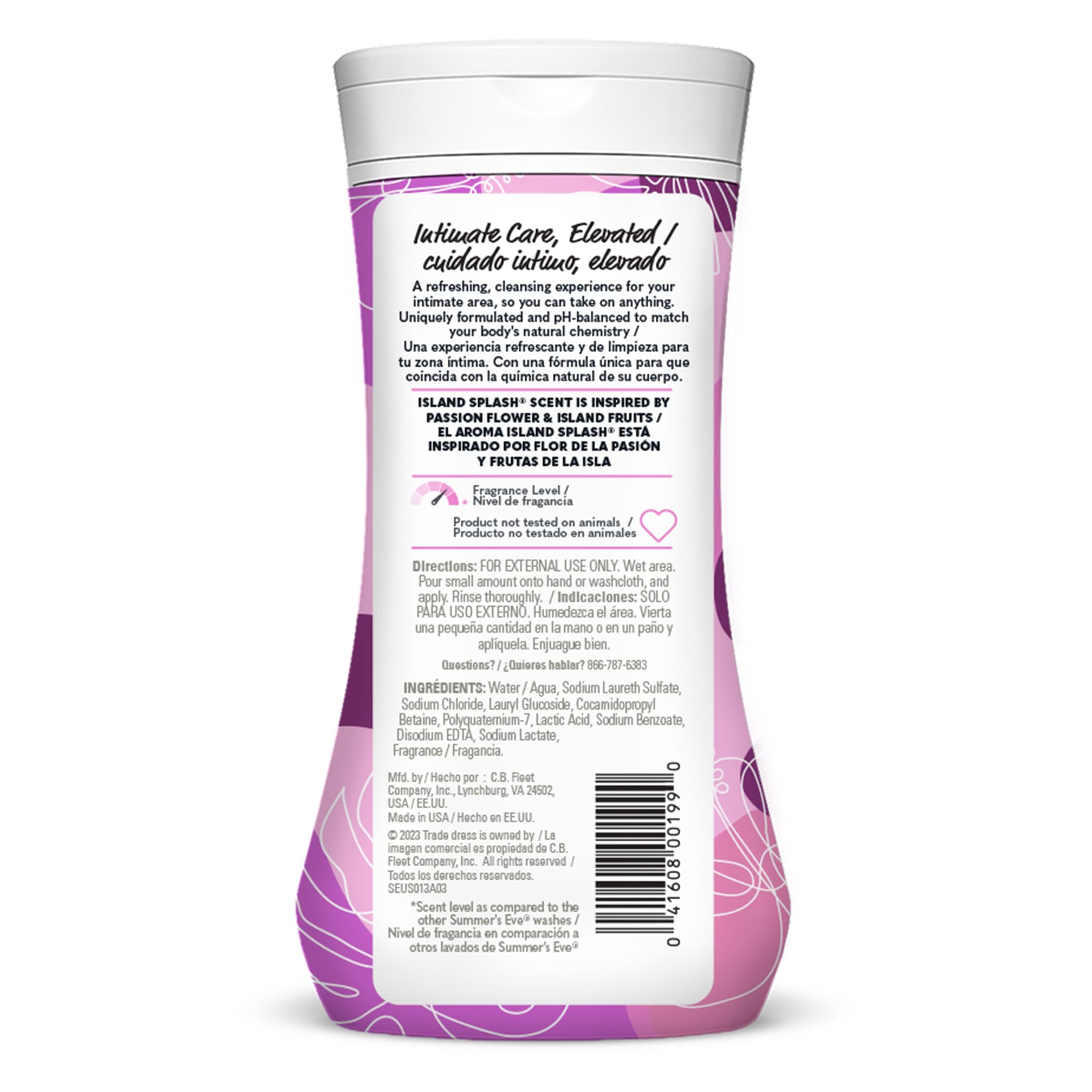 Summer's Eve Island Splash Refreshing Daily All Over Feminine Body Wash, Removes Odor