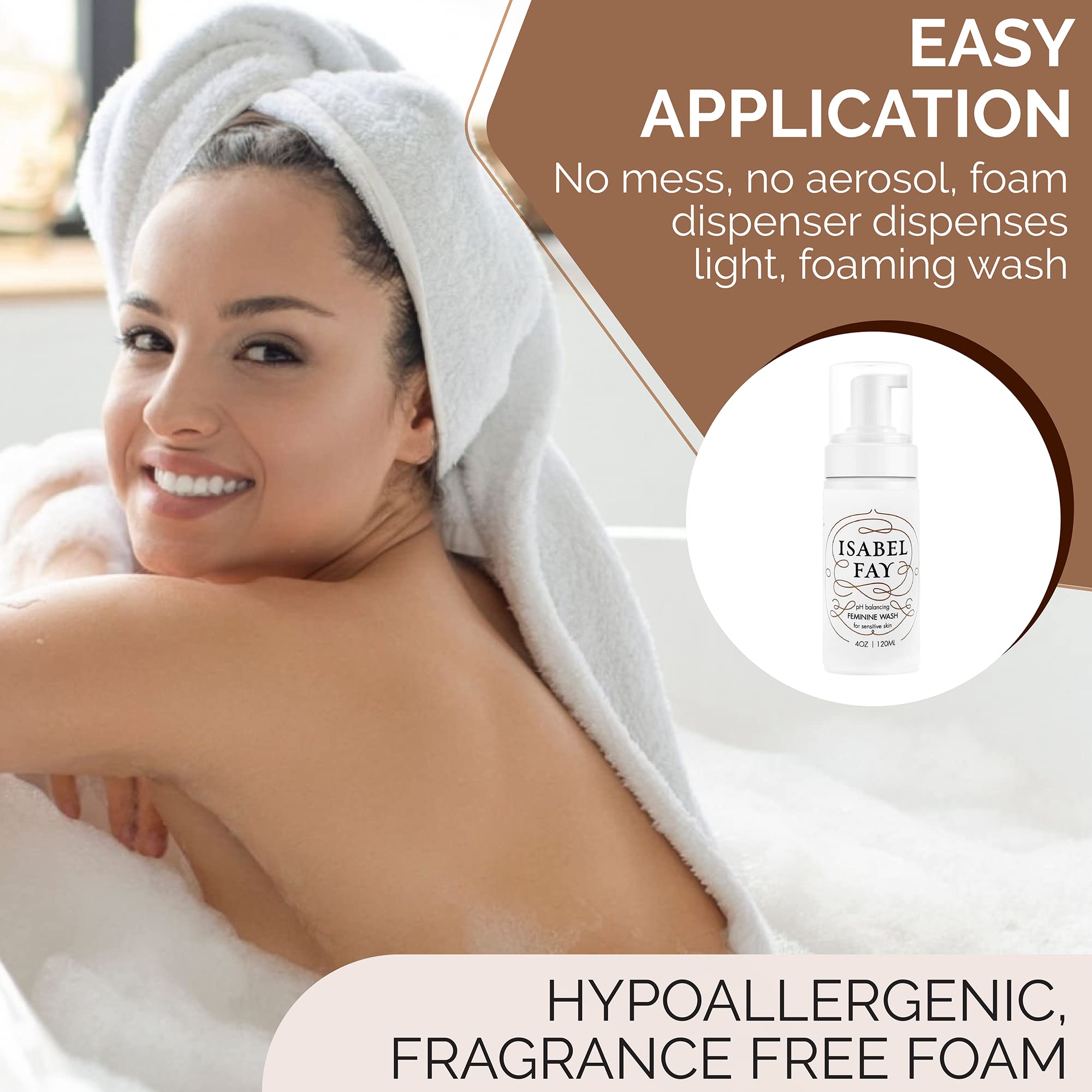 Isabel Fay ph Balanced Feminine Intimate Foam Wash gentle and safe for sensitive skin