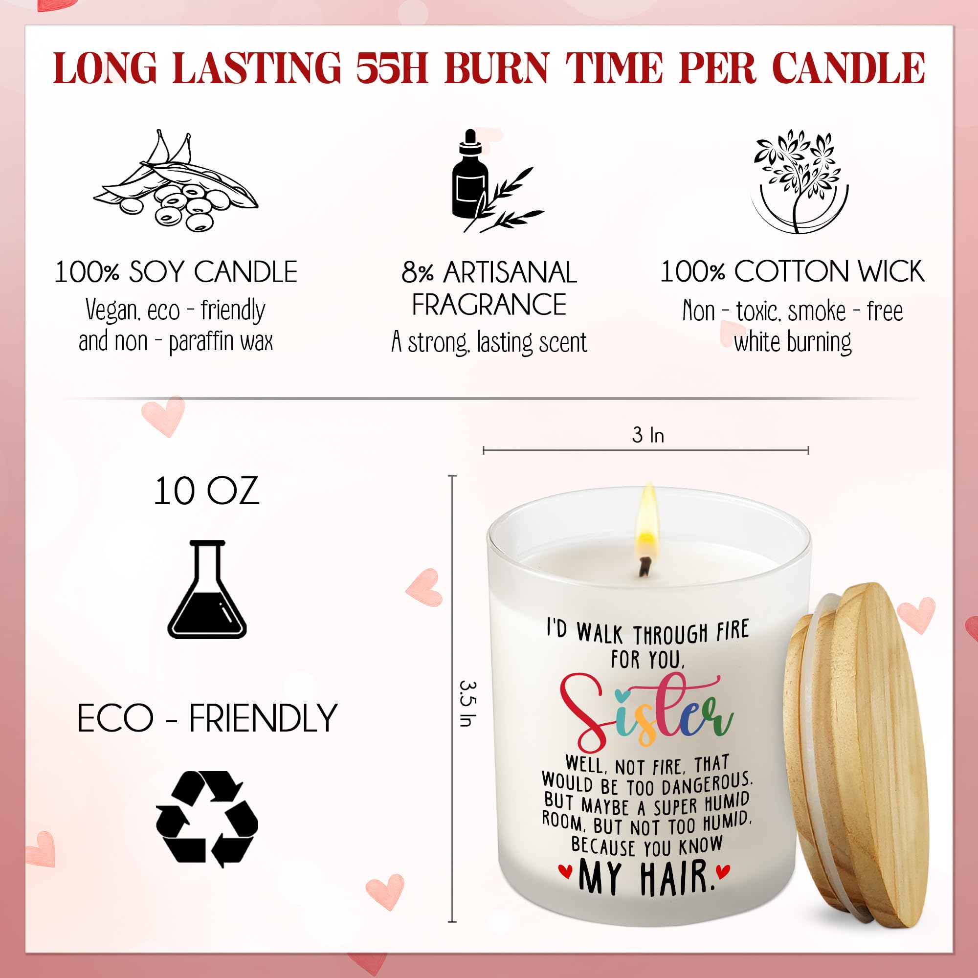 TEEZWONDER Sisters Gifts from Sister - Christmas, Birthday Gifts for Sister, Funny Sister Gifts