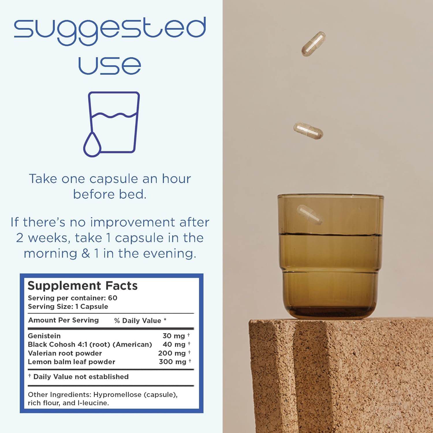 Estrocap by Heale Health Menopause Supplements for Women - Menopausal Relief Vitamins