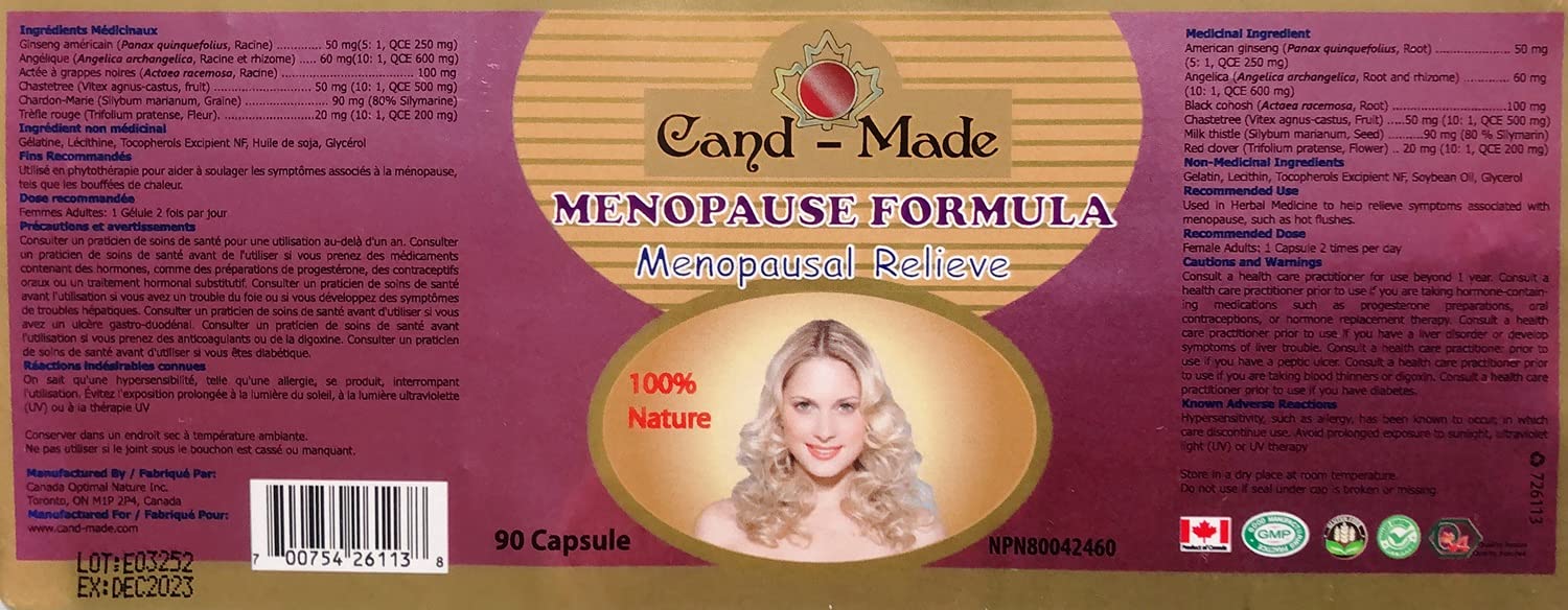 Cand-Made Menopause Formula for Women Age Release 90Capsules