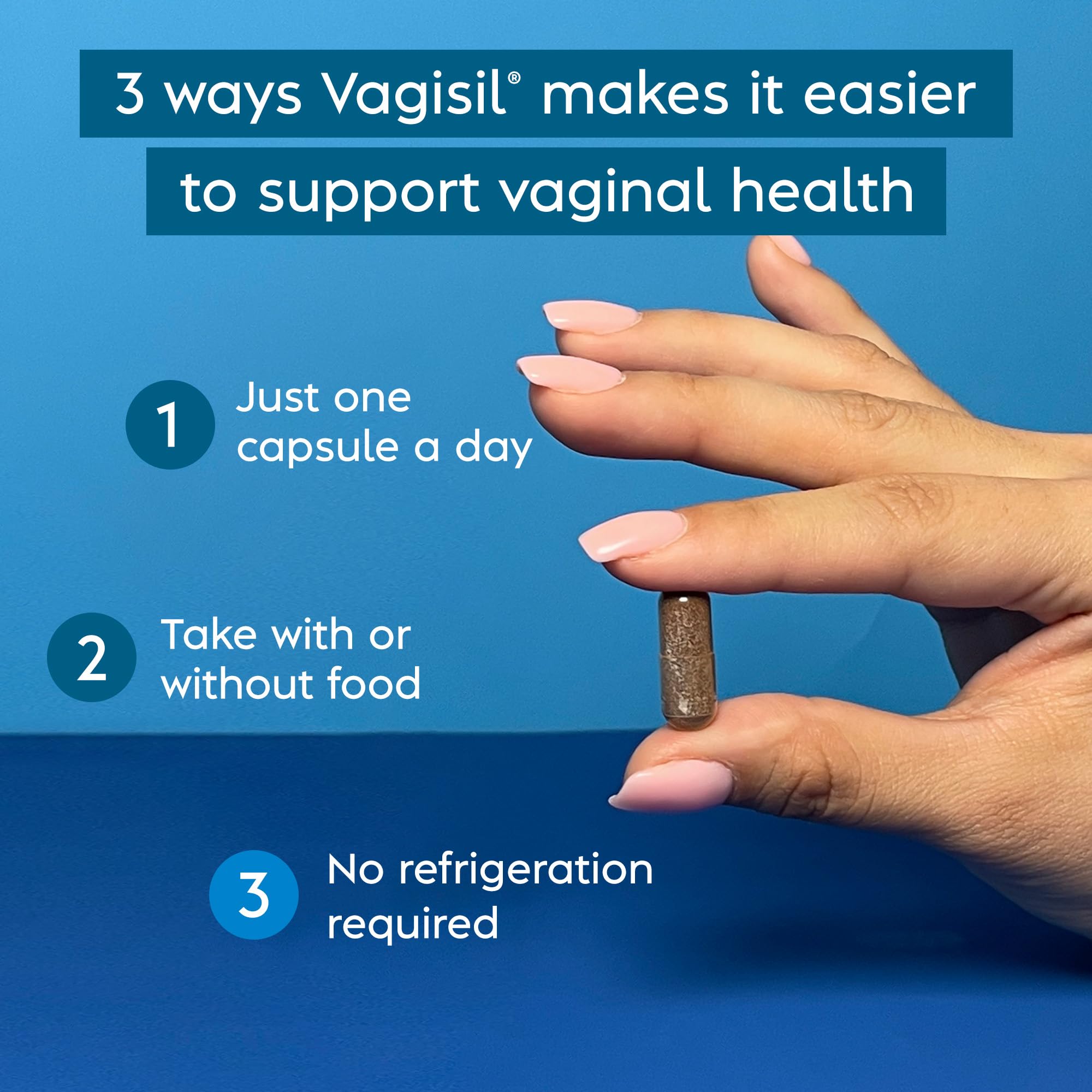 Vagisil Vaginal Health Supplements, Clinically-Proven Probiotics, Promotes Vaginal Health