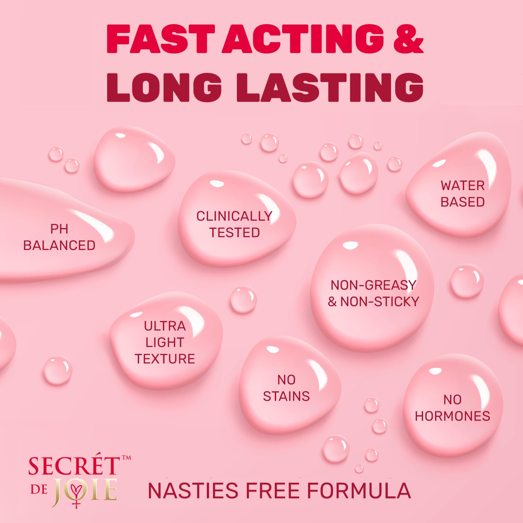 SECRET DE JOIE REVIVE Vaginal Moisturizer for Women - Long-Lasting Dryness & Discomfort Relief