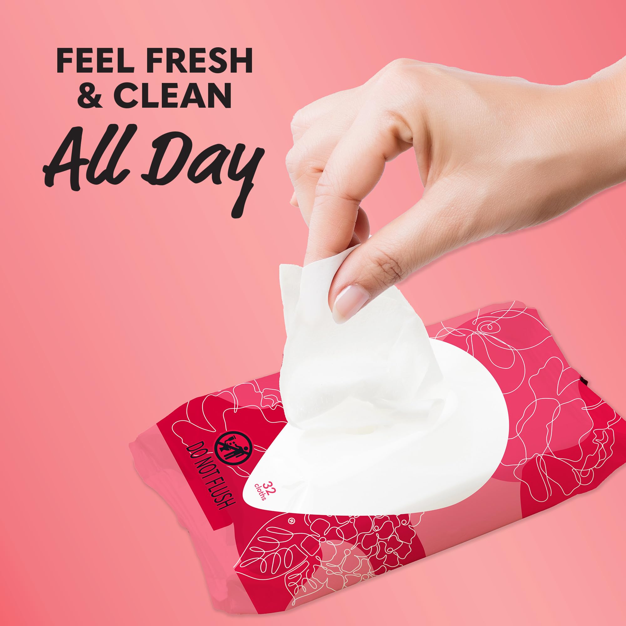 Summer's Eve Blissful Escape Daily Refreshing Feminine Wipes, Removes Odor, pH balanced, 32 Count