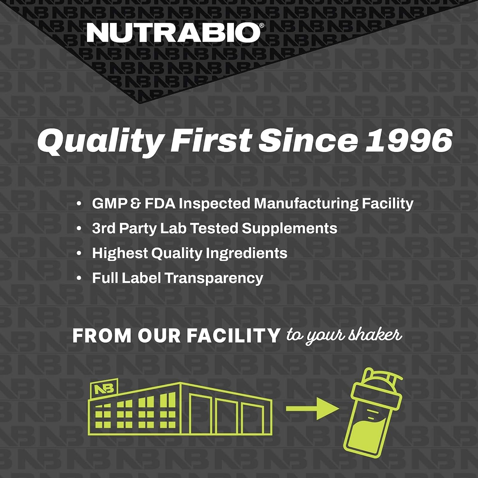 NutraBio Classic Whey Protein Powder- Full-Spectrum Amino Acid Profile - No Fillers