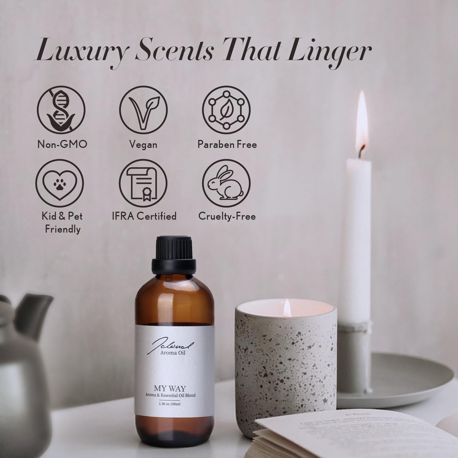 JCLOUD My Way Essential Oil for Diffuser - Hotel Collection Diffuser Oil & Home Luxury Scents – Pure