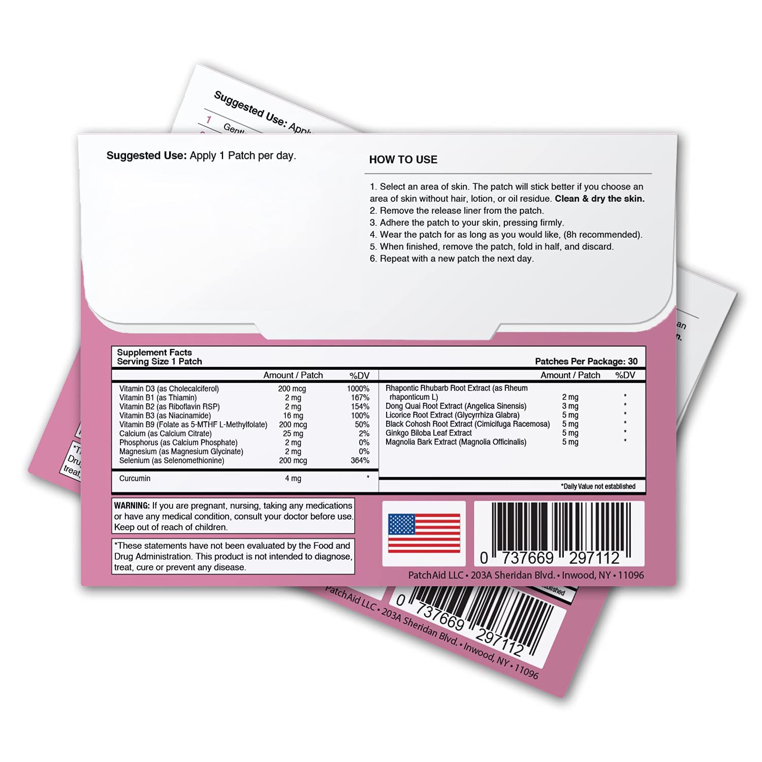 Menopause Relief Topical Patch by PatchAid (30-Day Supply)