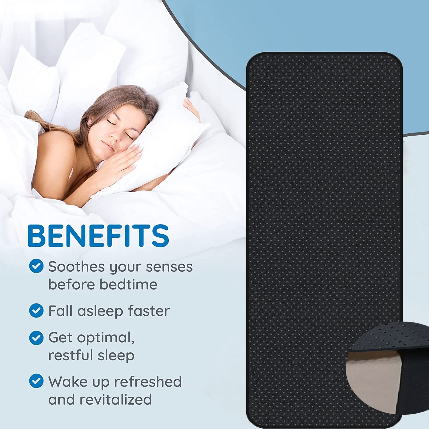 Grounding Mat, Grounding Mattress Cover Pad Grounding Mats Earth Connected Conductive Carbon