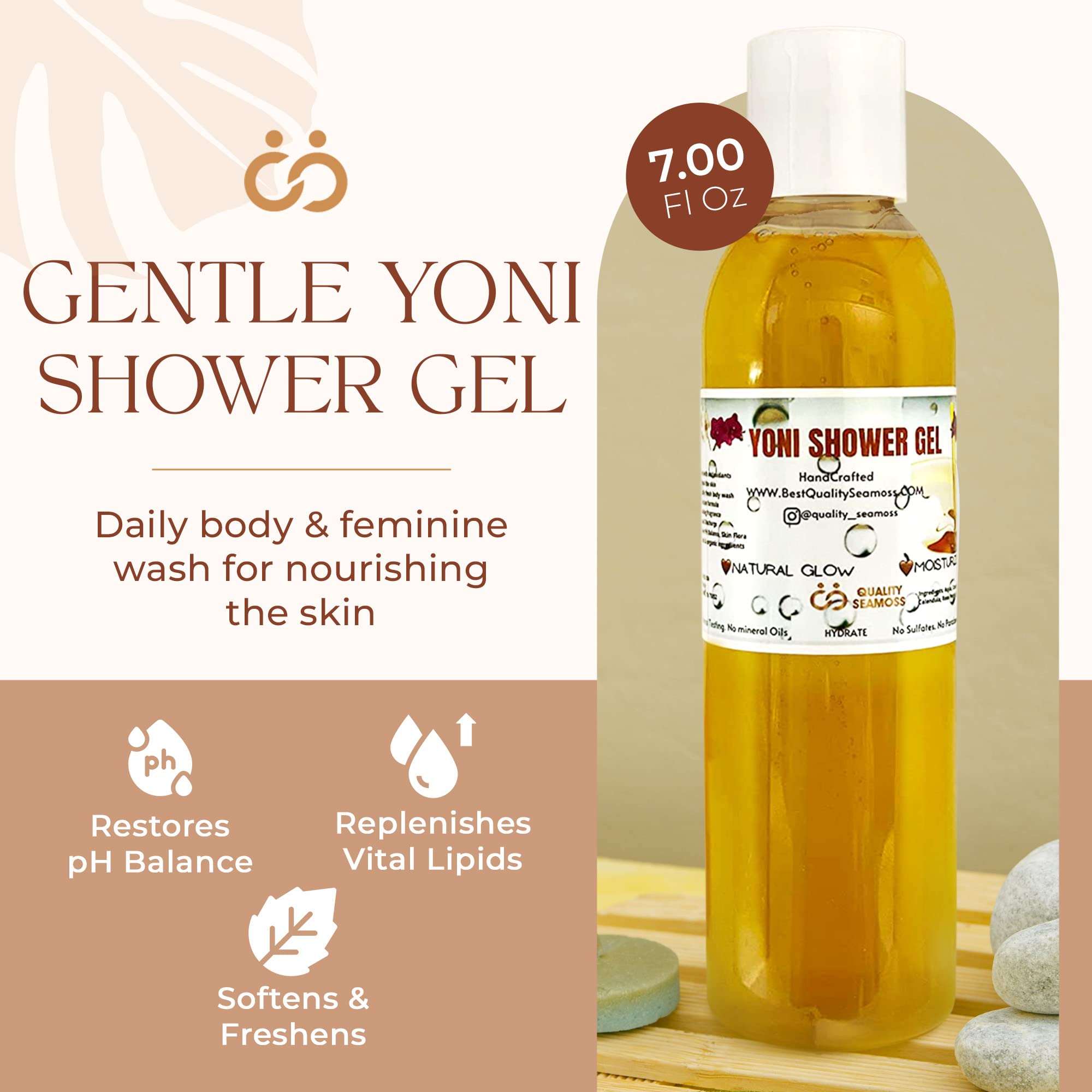 Ph Balance Feminine Wash - Vee Health & Yoni Wash Shower Gel- Use with Yoni Oil. Moisturizing Calendula