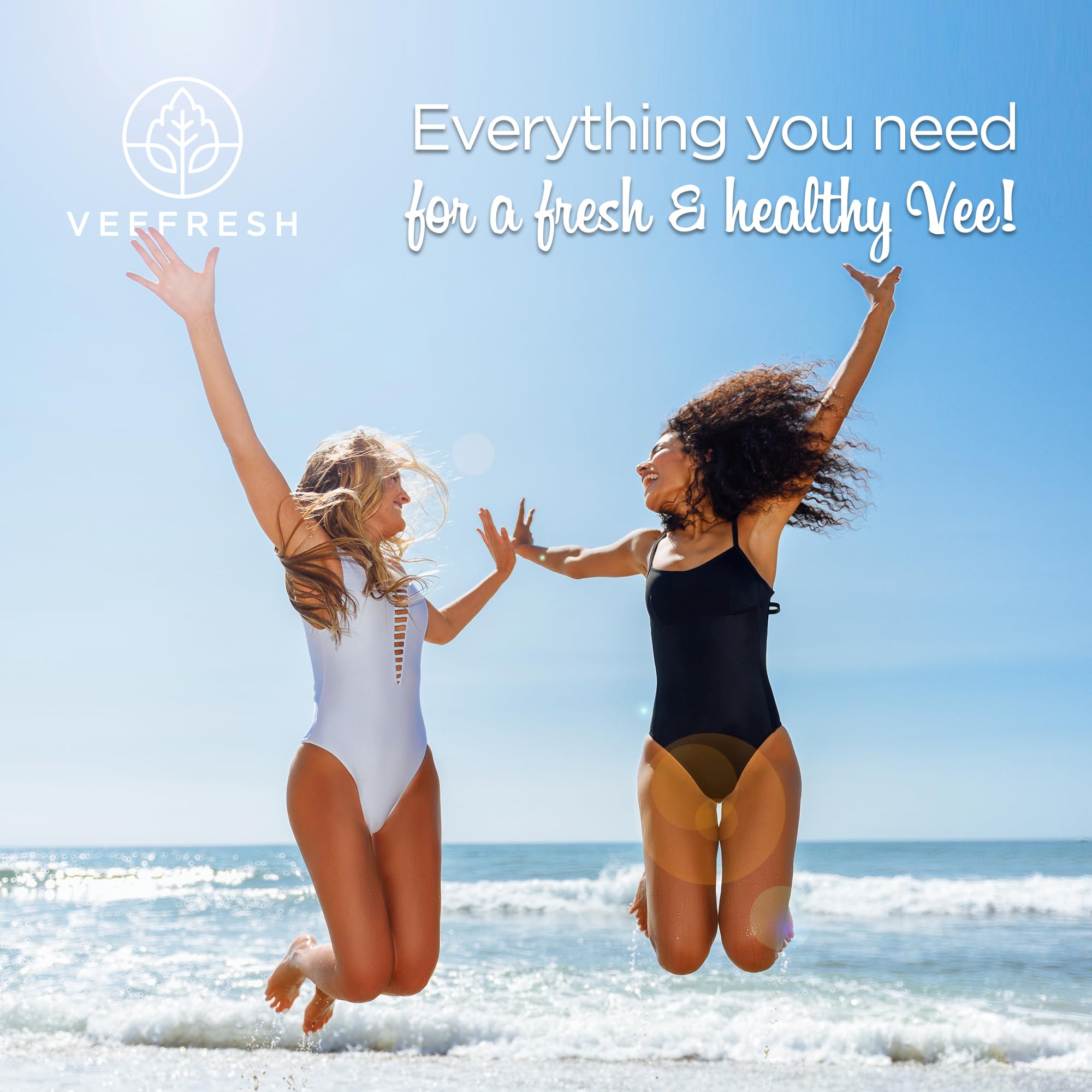 VeeFresh VeePower Bundle - A Convenient Feminine Care Bundle for Any-Time Freshness & Odor Control