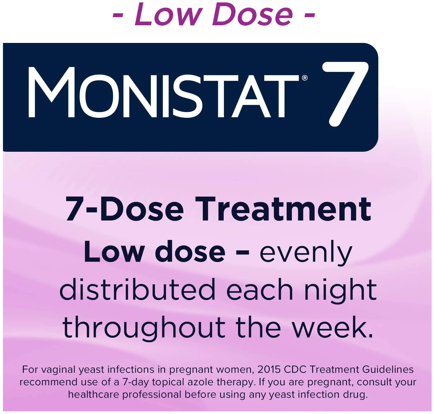 MONISTAT 7-Dose Infection Treatment, 7 Disposable Applicators & 1 Cream Tube (Pack of 1)