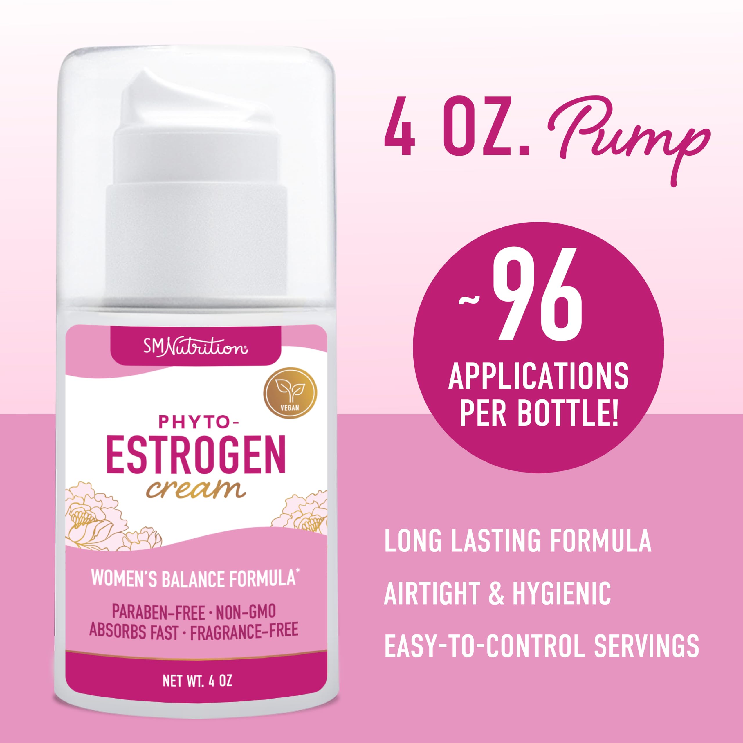 Phyto Estrogen Cream for Women | Plant Based Hot Flash, Menopause & Menstrual Cycle Support