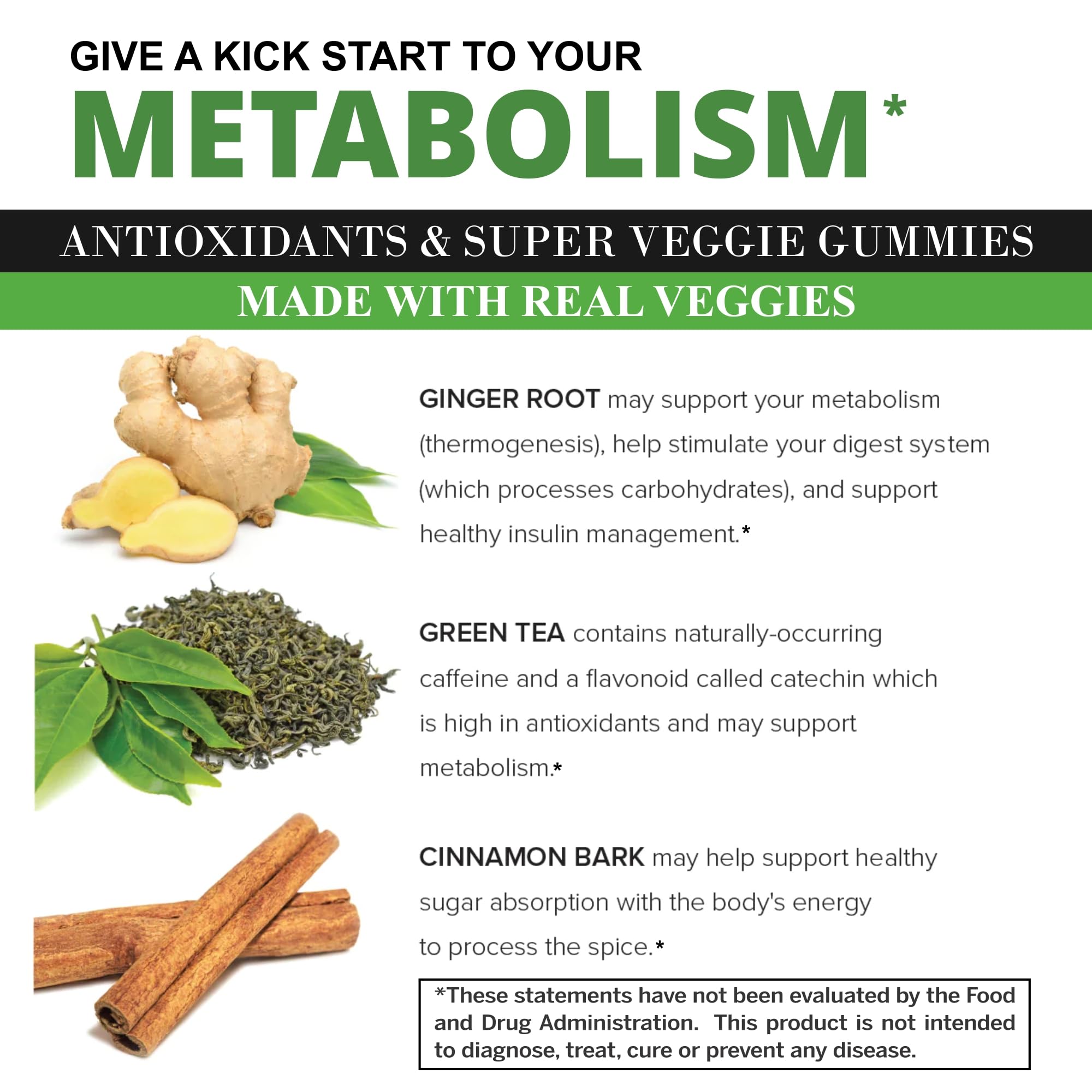 VITINITY Made with Real Super Veggies Delicious Gummy Supplement,Men,Women & Kids