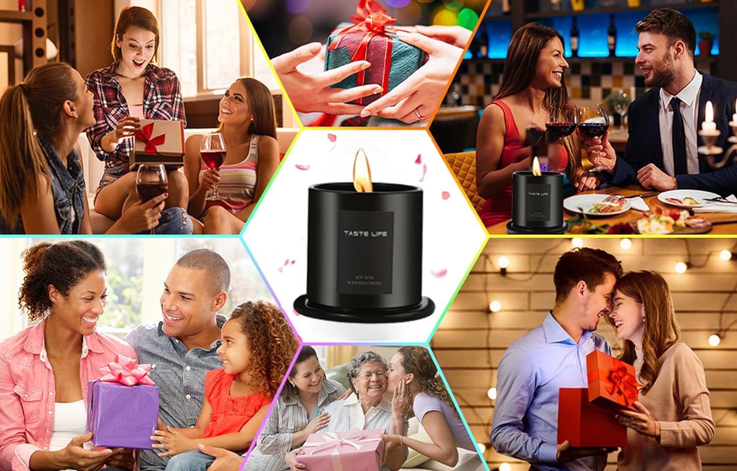 CELBERENA Scented Candles, Soy Candles for Home Scented, Lavender Vanilla Candles - Aromatherapy Candles