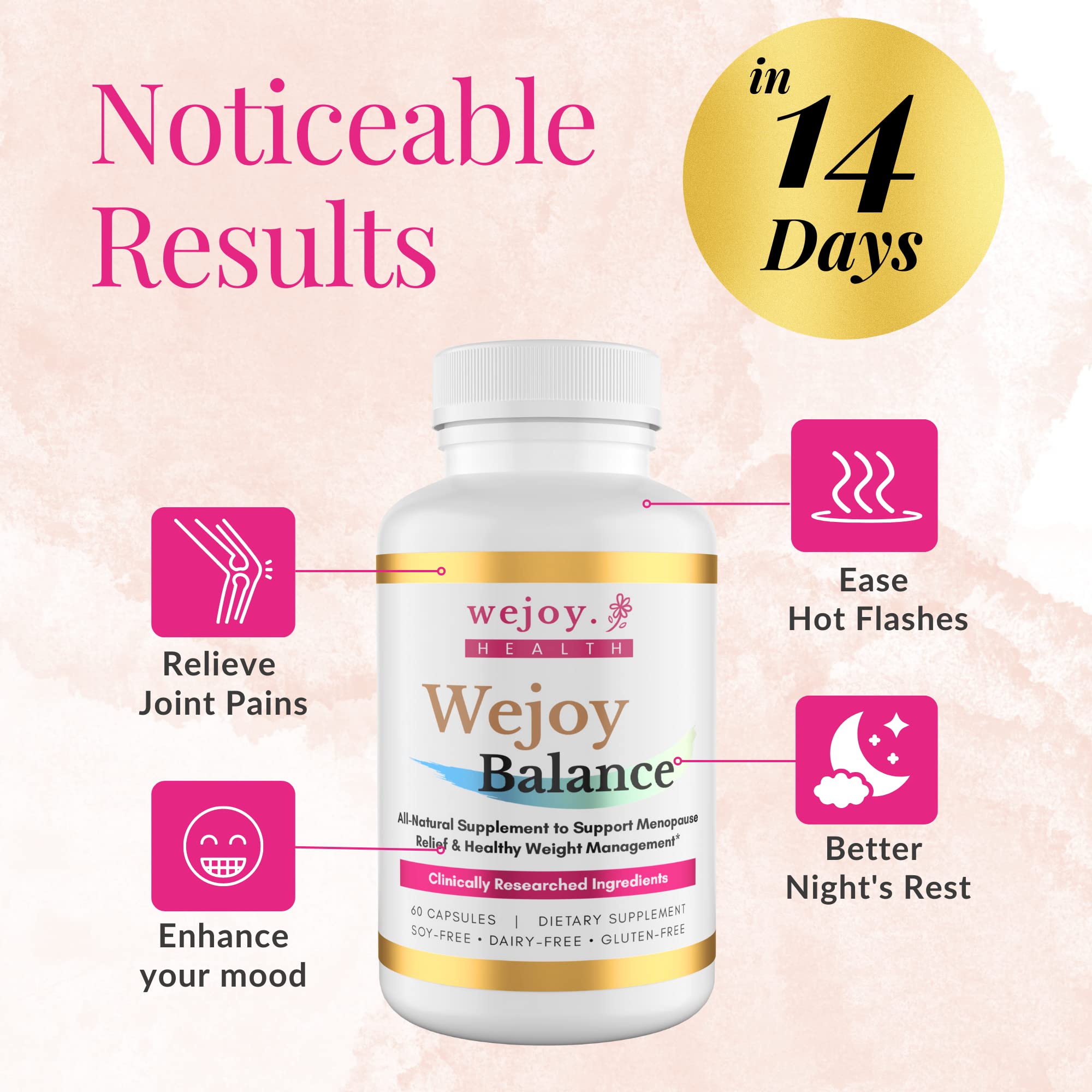 Wejoy Balance Menopause Supplements for Women - Uniquely Formulated