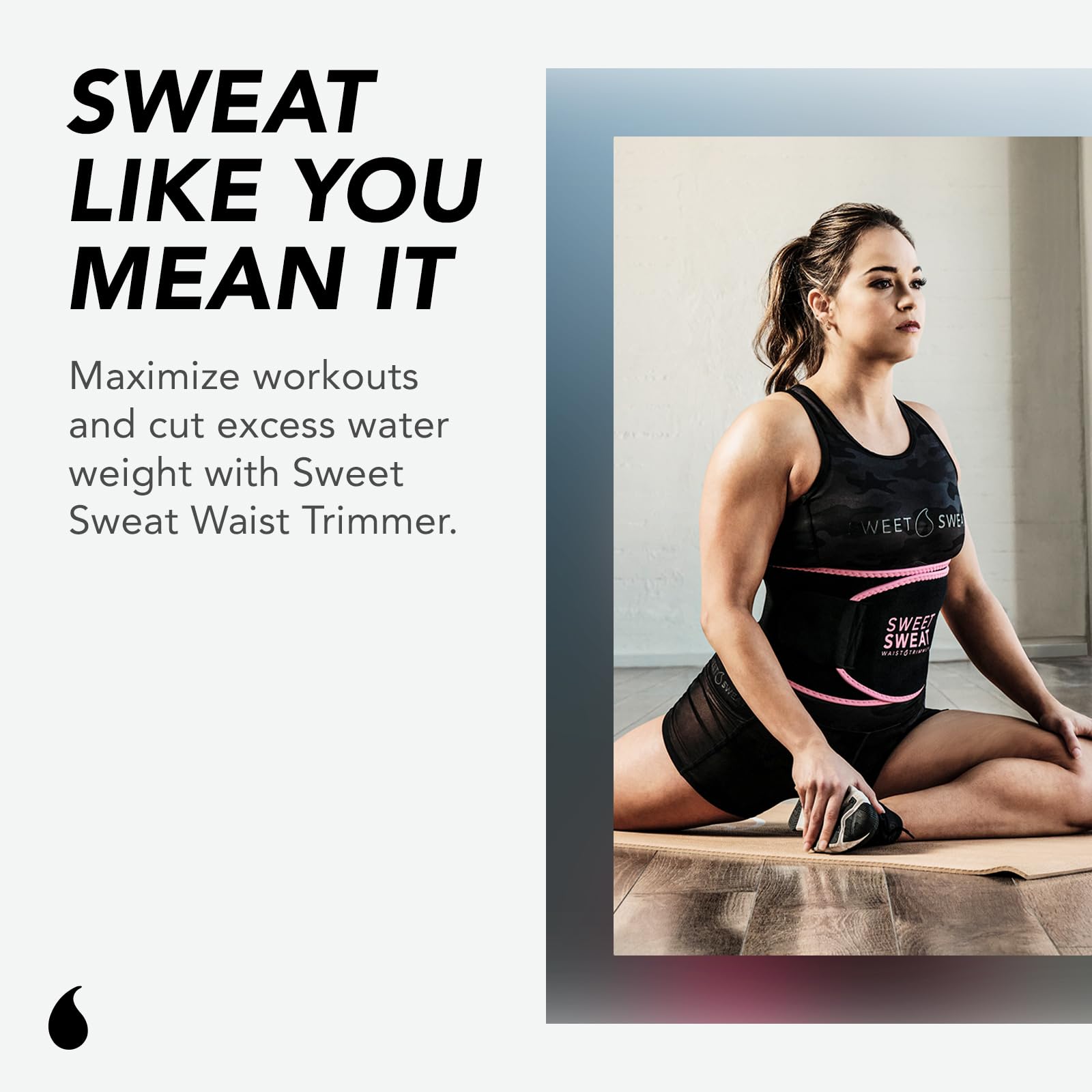 Sports Research Sweet Sweat Waist Trimmer Get More from Your Workout - Medium
