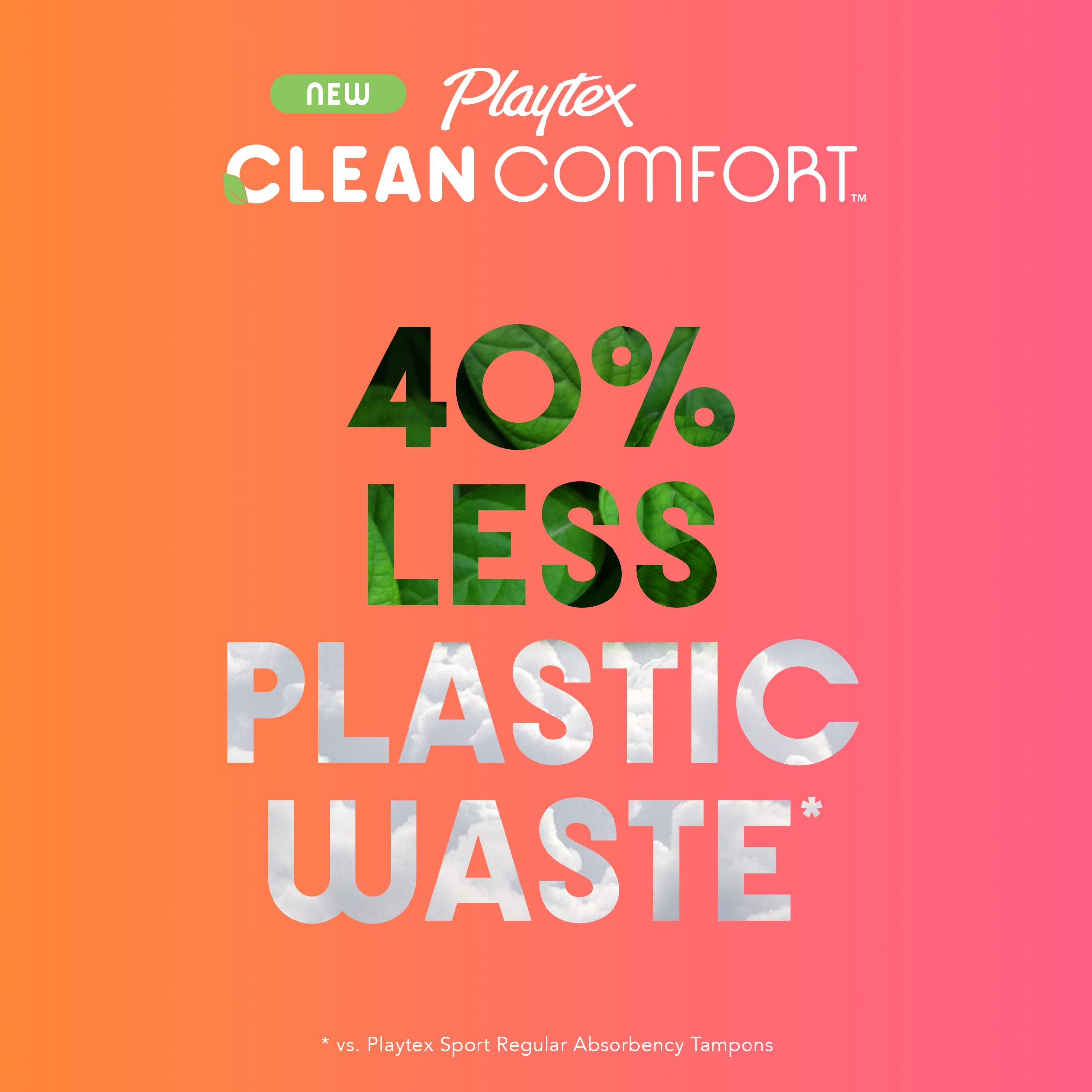 Playtex Clean Comfort Organic Cotton Tampons, Super Absorbency, Fragrance-Free, Organic Cotton