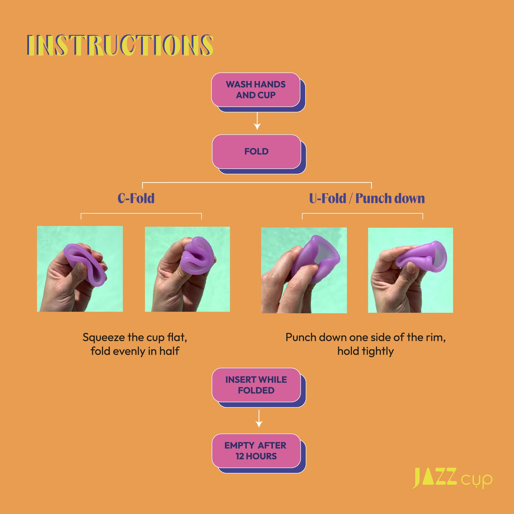 JAZZ Cup Soft Menstrual Cups – with Sterilizer Case & Cotton Pouch – Reusable, 12-Hour Protection