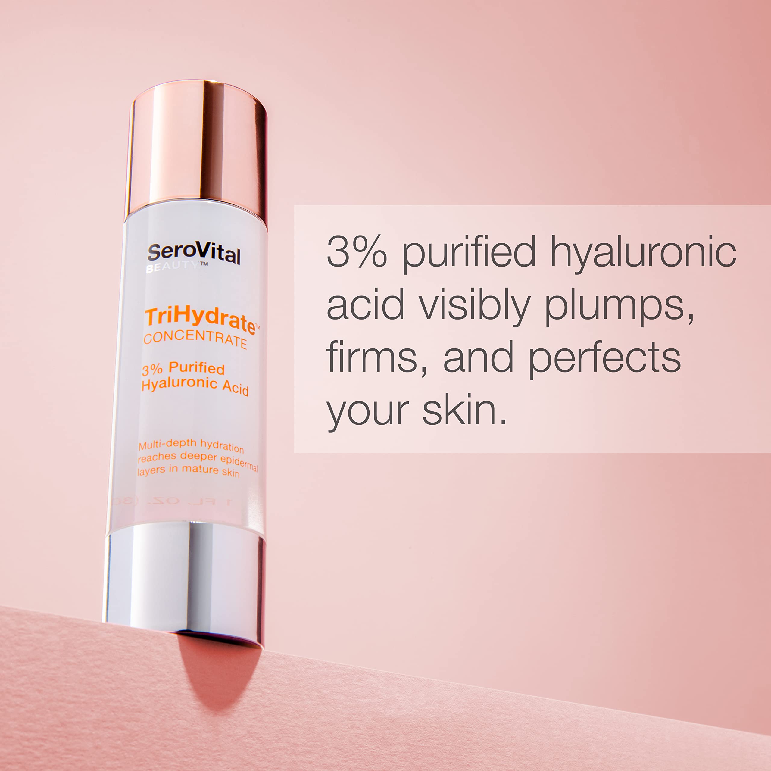 SeroVital Beauty TriHydrate Concentrate - 3% Hyaluronic Acid - 3 Forms - Anti Aging