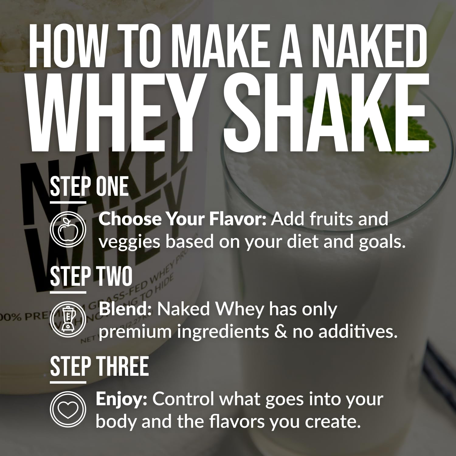 NAKED Whey Protein Powder (Chocolate PB, 2 LB)