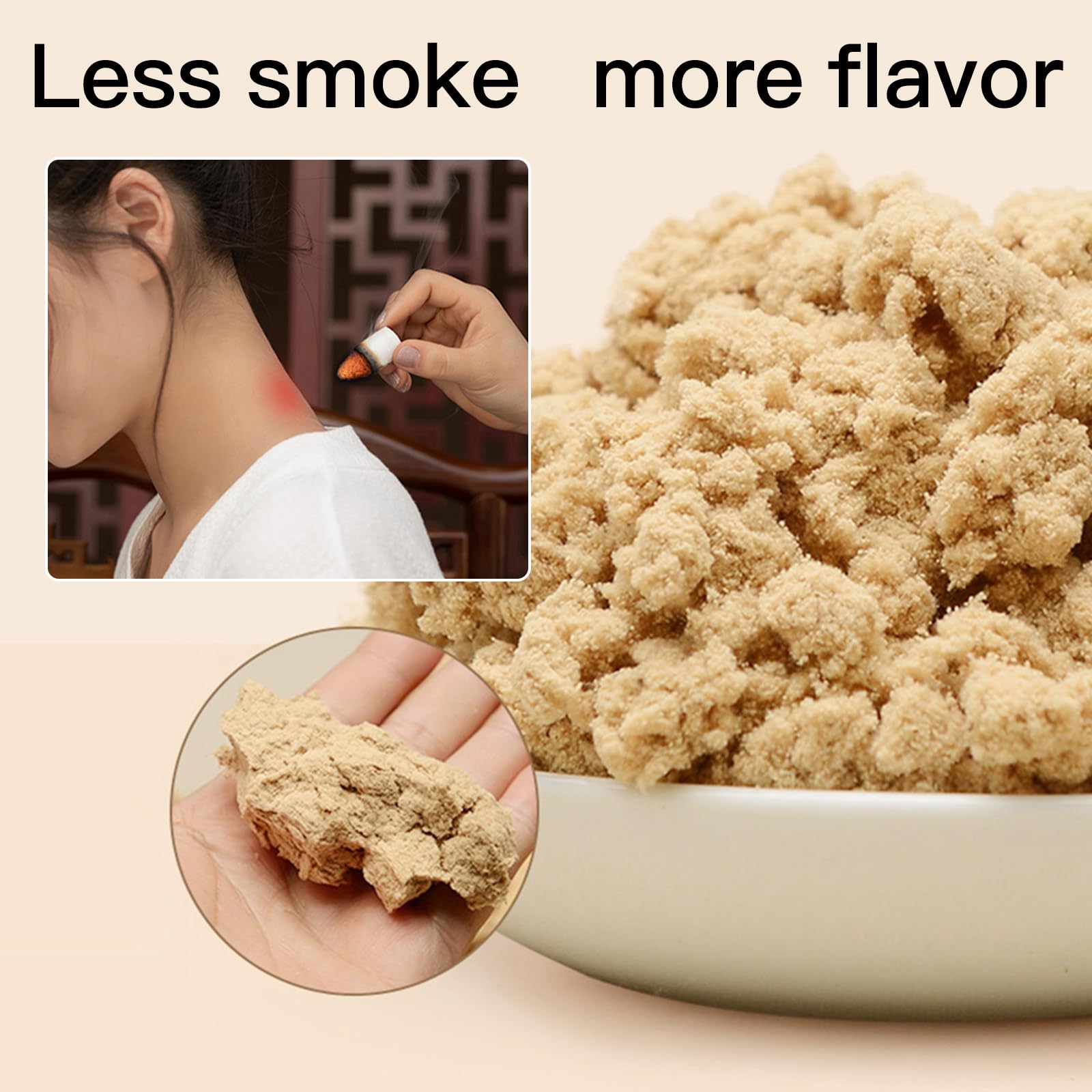 Moxibustion Smokeless Moxa Warm Chinese Medicine Stick Mugwort Roll Mugwort Stick (2.6cm)