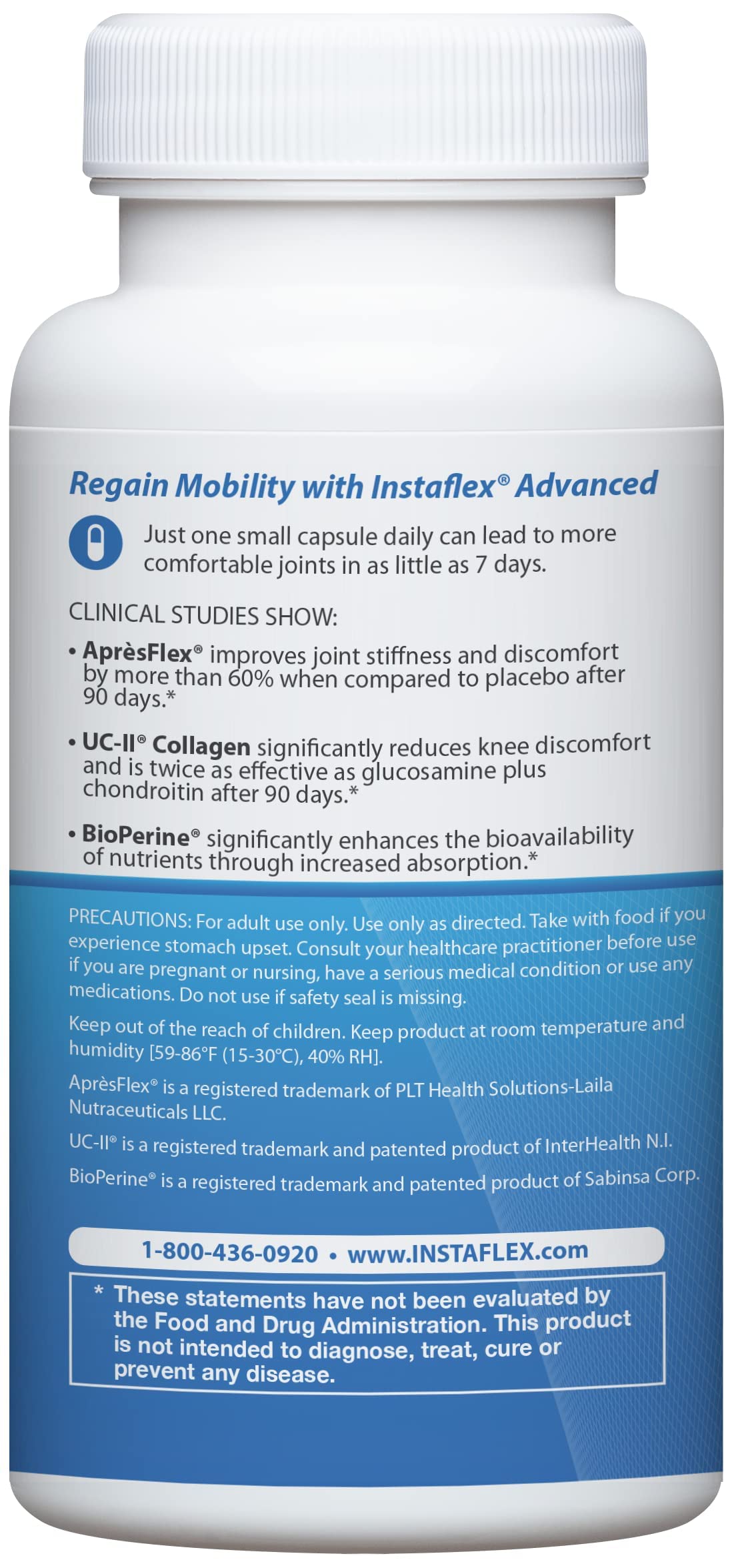 Advanced Joint Support Dietary Supplement with Turmeric, UC•II Collagen, Resveratrol