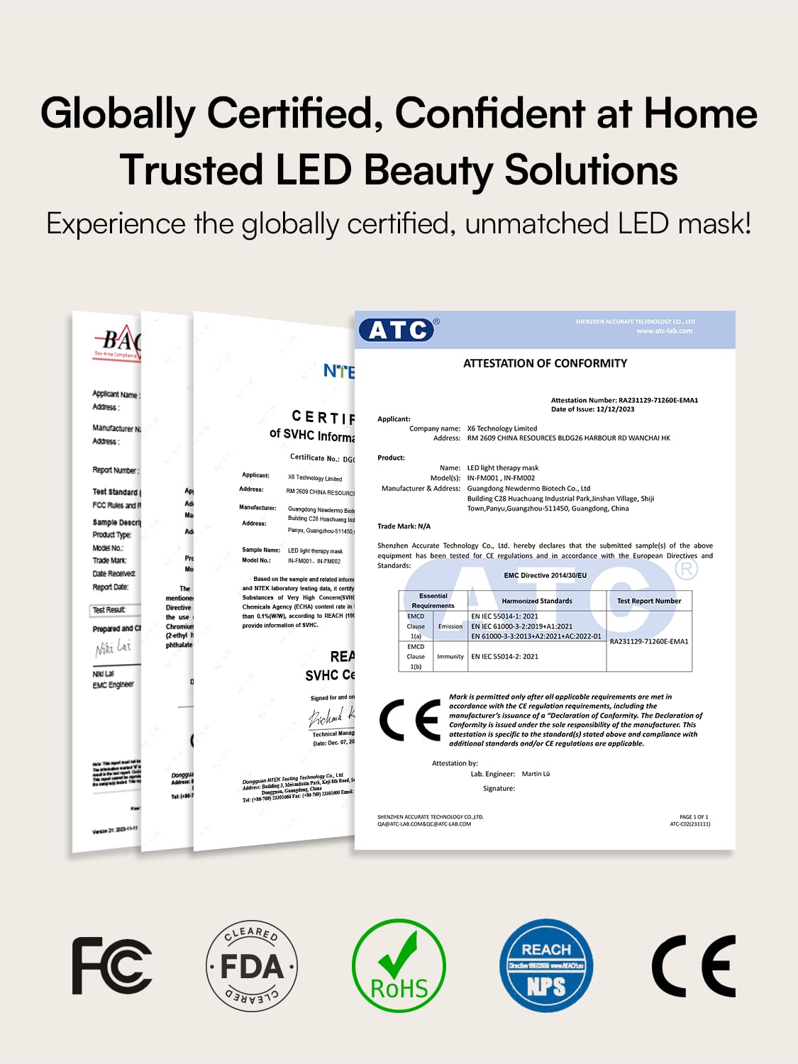 INIA GLOW Light Therapy Mask for Face, LED Mask with Red Blue Green Light and Advanced Near-Infrared