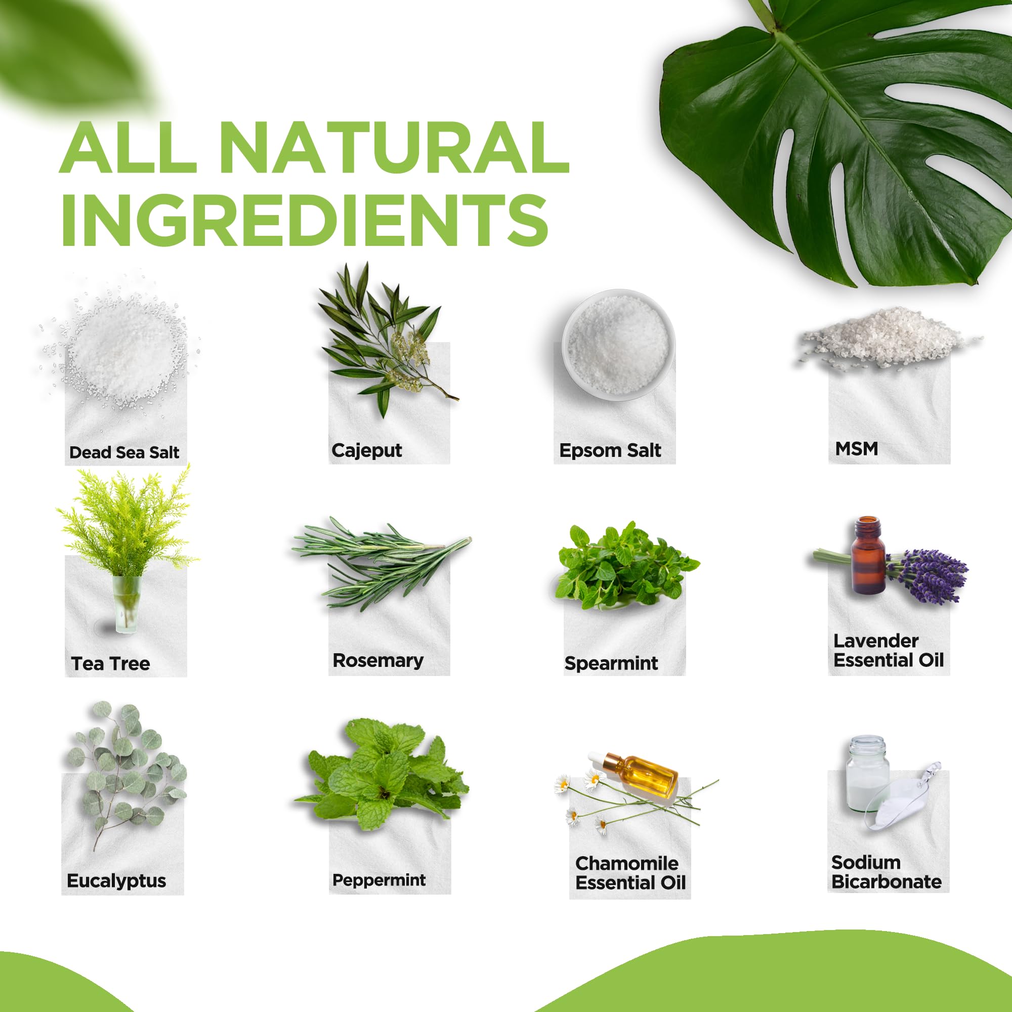 Tea Tree Oil Foot Soak with Epsom Salt - Made in USA - for Toenail Athletes Foot