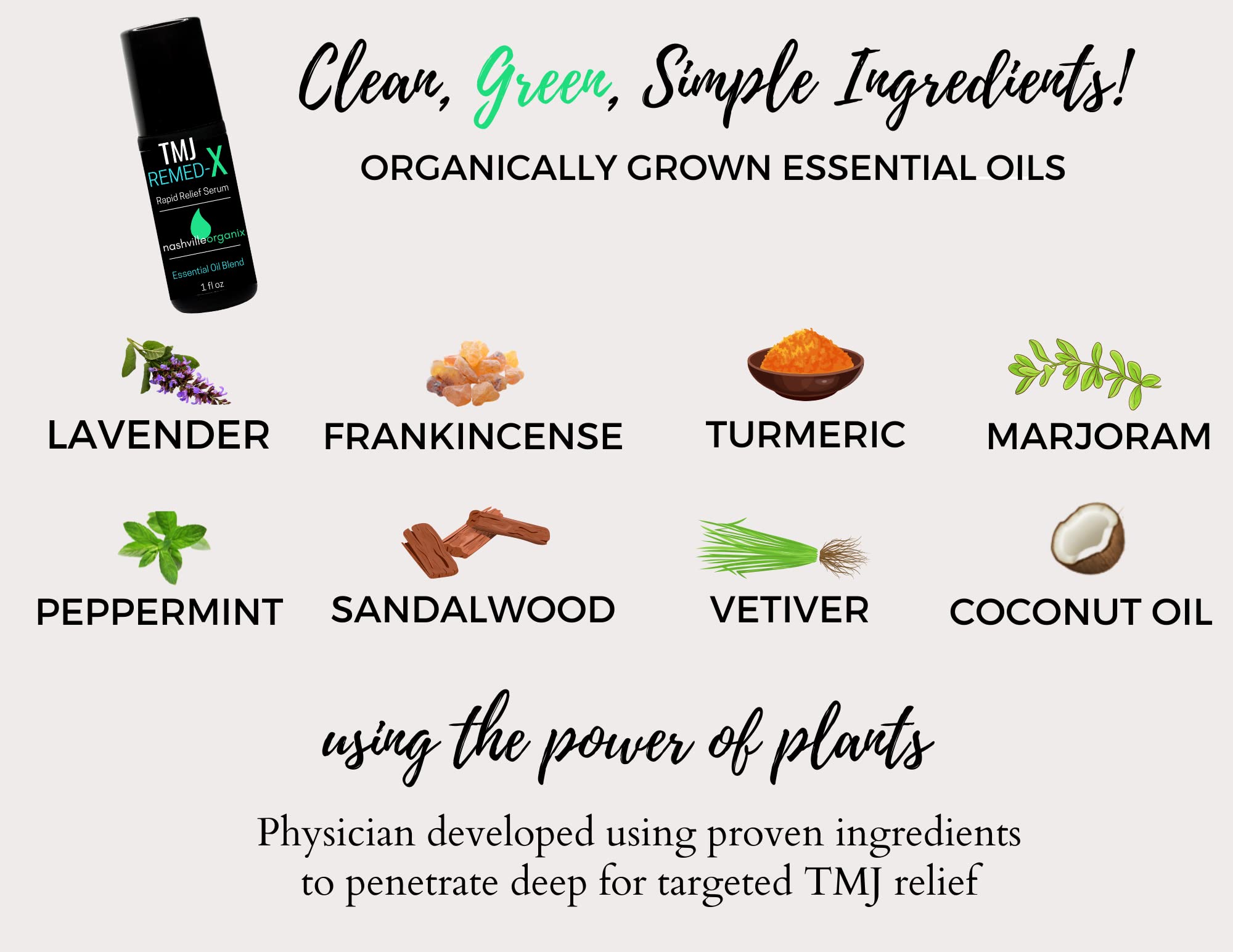 Dr. A's TMJ Remed-X Rapid Relief Serum | Deep Muscle & Jaw Tension Essential Oil Cream