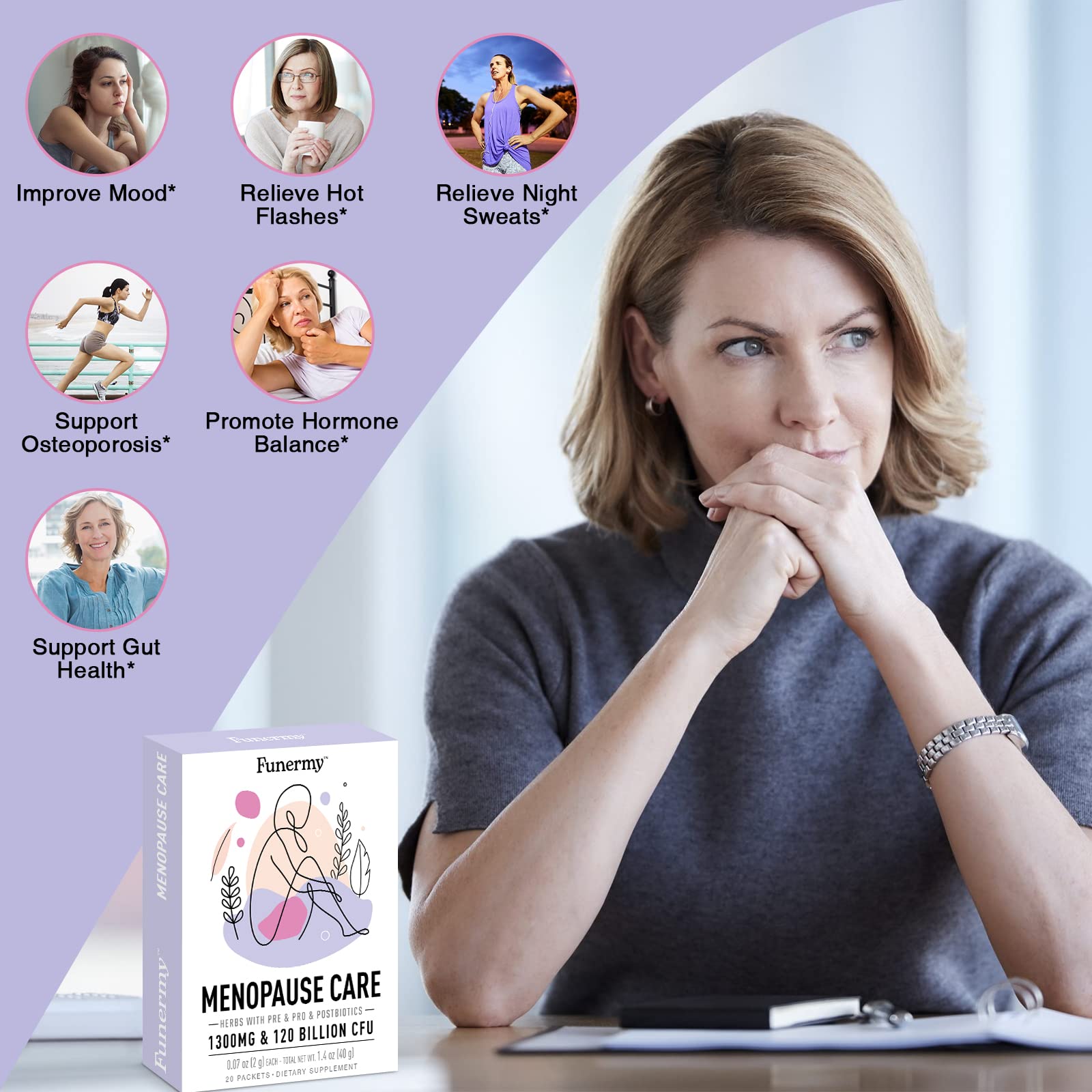 Funermy Lactation Support for Increase Breast Milk Supply and Menopause Relief for Women