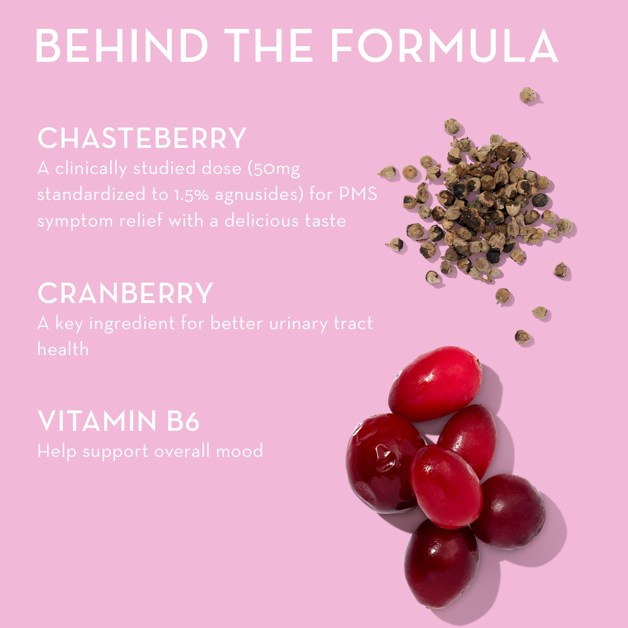 HUM Nutrition SOS PMS Gummies, Helps Relieve PMS Symptoms, Bloating Relief, Mood Swings, Hormonal Balance