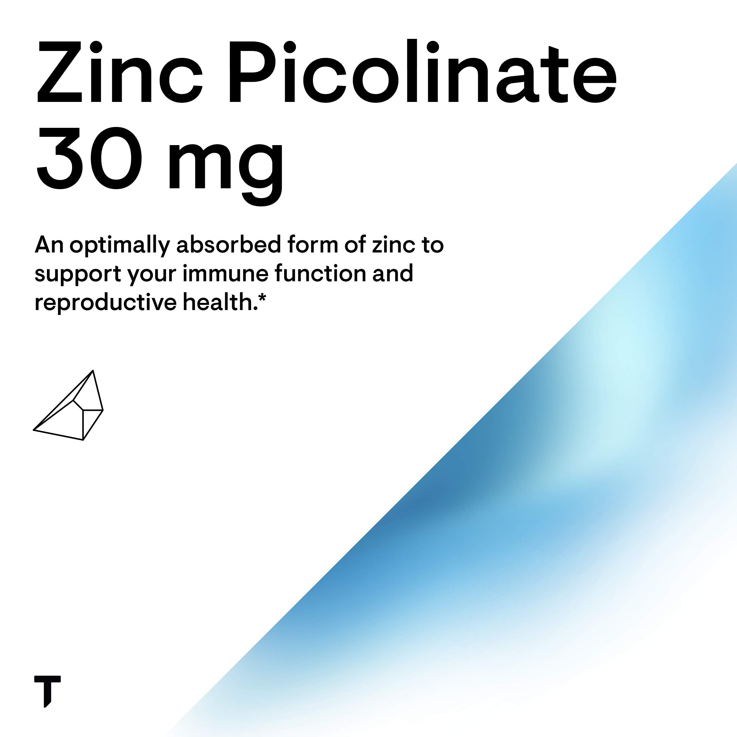 Thorne Zinc Picolinate 30 mg - Well-Absorbed Zinc Supplement for Growth and Immune