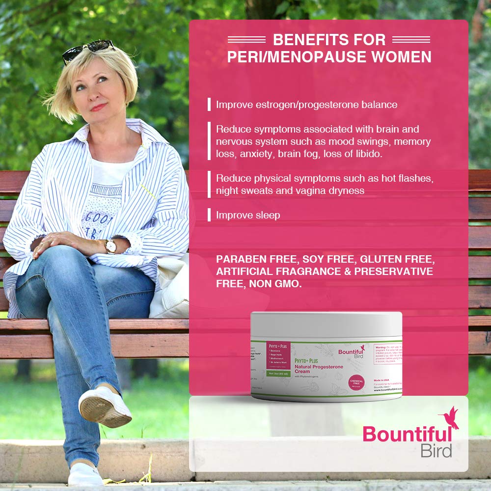 Phyto Plus Bountiful Bird Natural Progesterone Cream with Organic Phytoestrogens