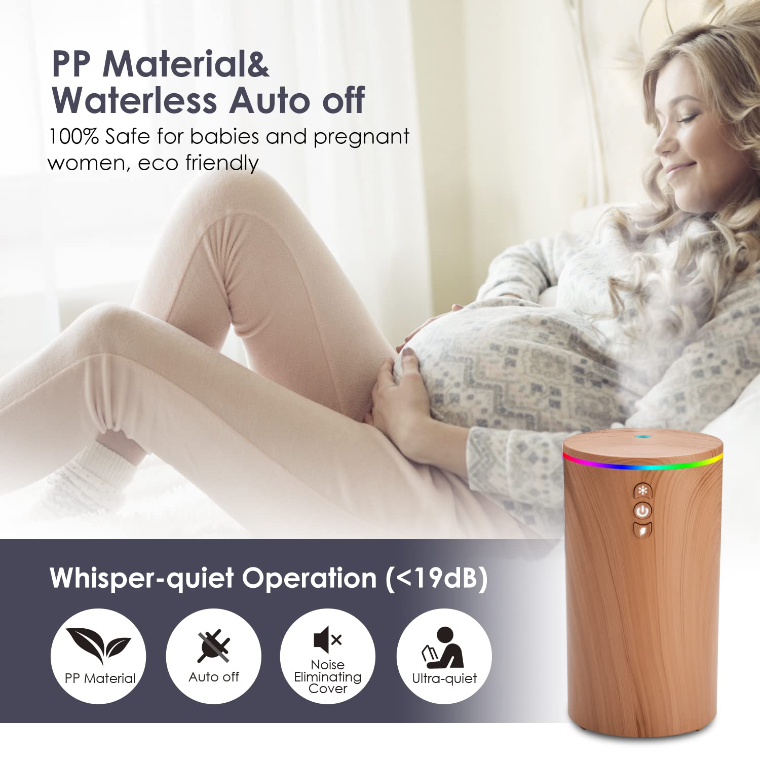 Car Diffuser, USB Essential Oil Diffuser Ultrasonic Car Humidifier Aromatherapy Diffusers