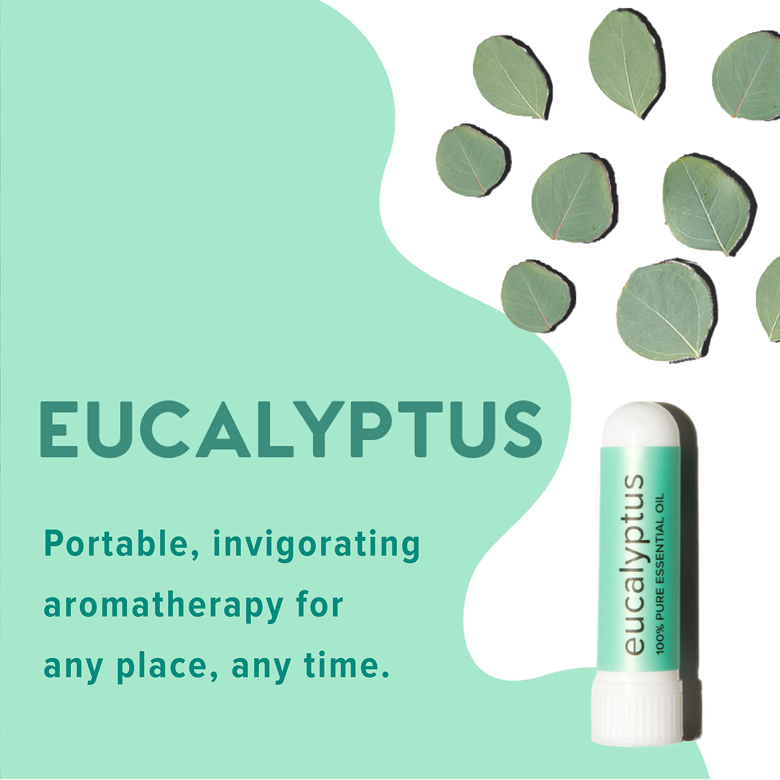 MOXĒ Eucalyptus Essential Oil Nasal Inhaler, Sinus & Congestion Relief, Daily Relaxation, Stress Relief