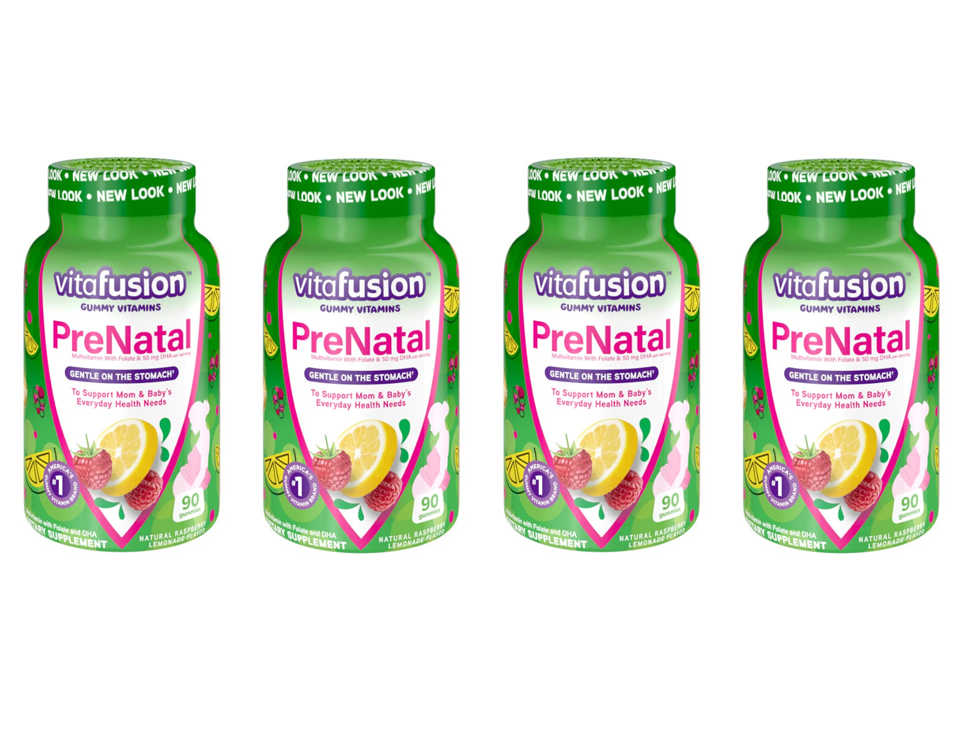 Vitafusion Prenatal, Gummy Vitamins VTiCxz, 4Pack (90 Count)