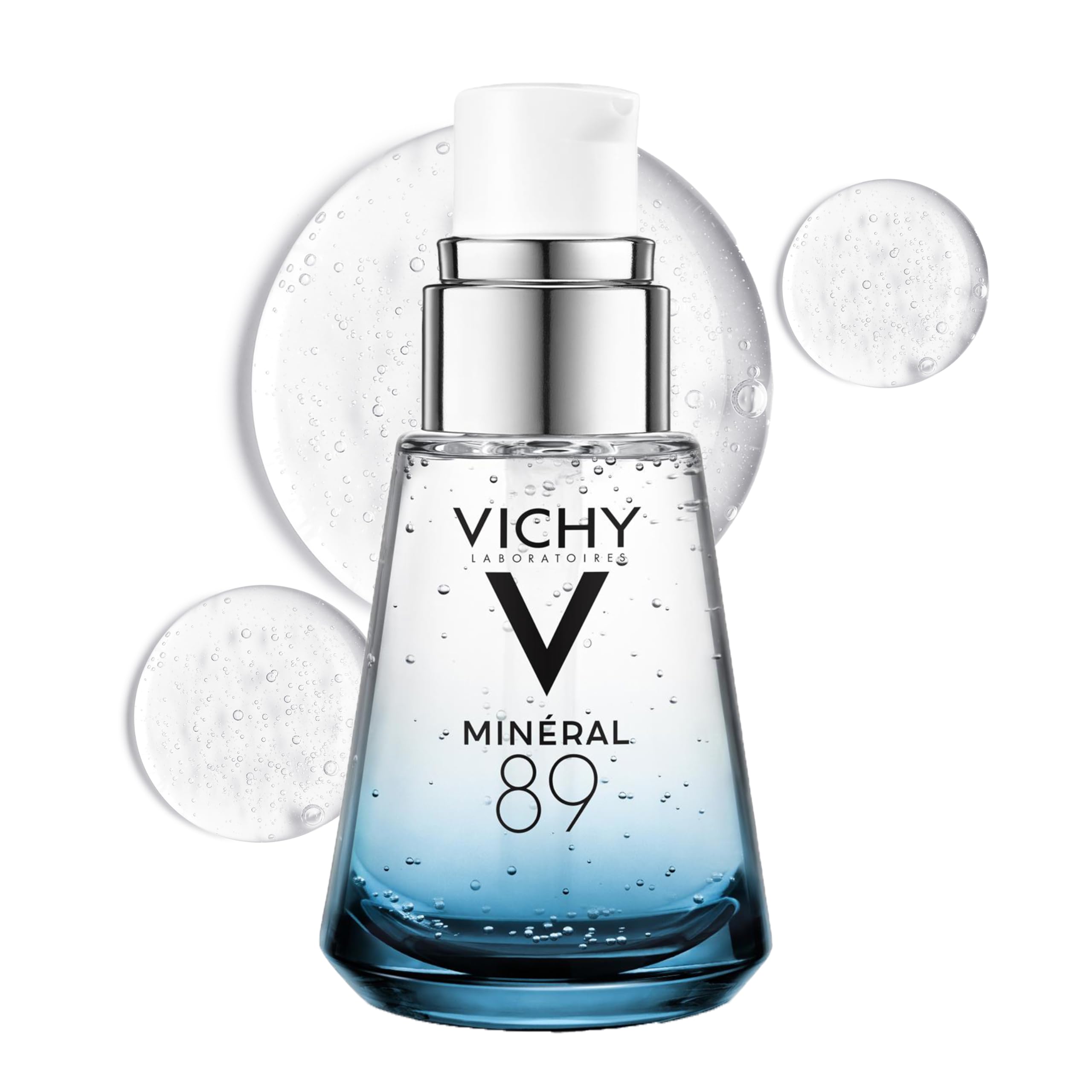 Vichy Minéral 89 Fortifying & Hydrating Daily Booster with Hyaluronic Acid – Face Serum, 1 fl oz