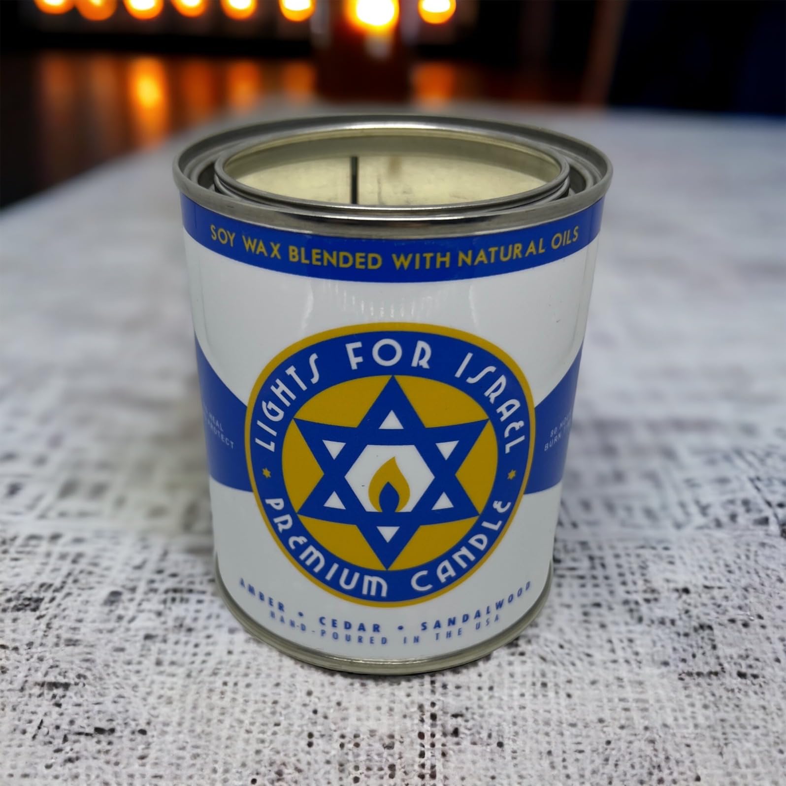 Long-Burning, One-Pint Premium Candles for Men | Vintage Inspired Oil Can Design | Soy Wax