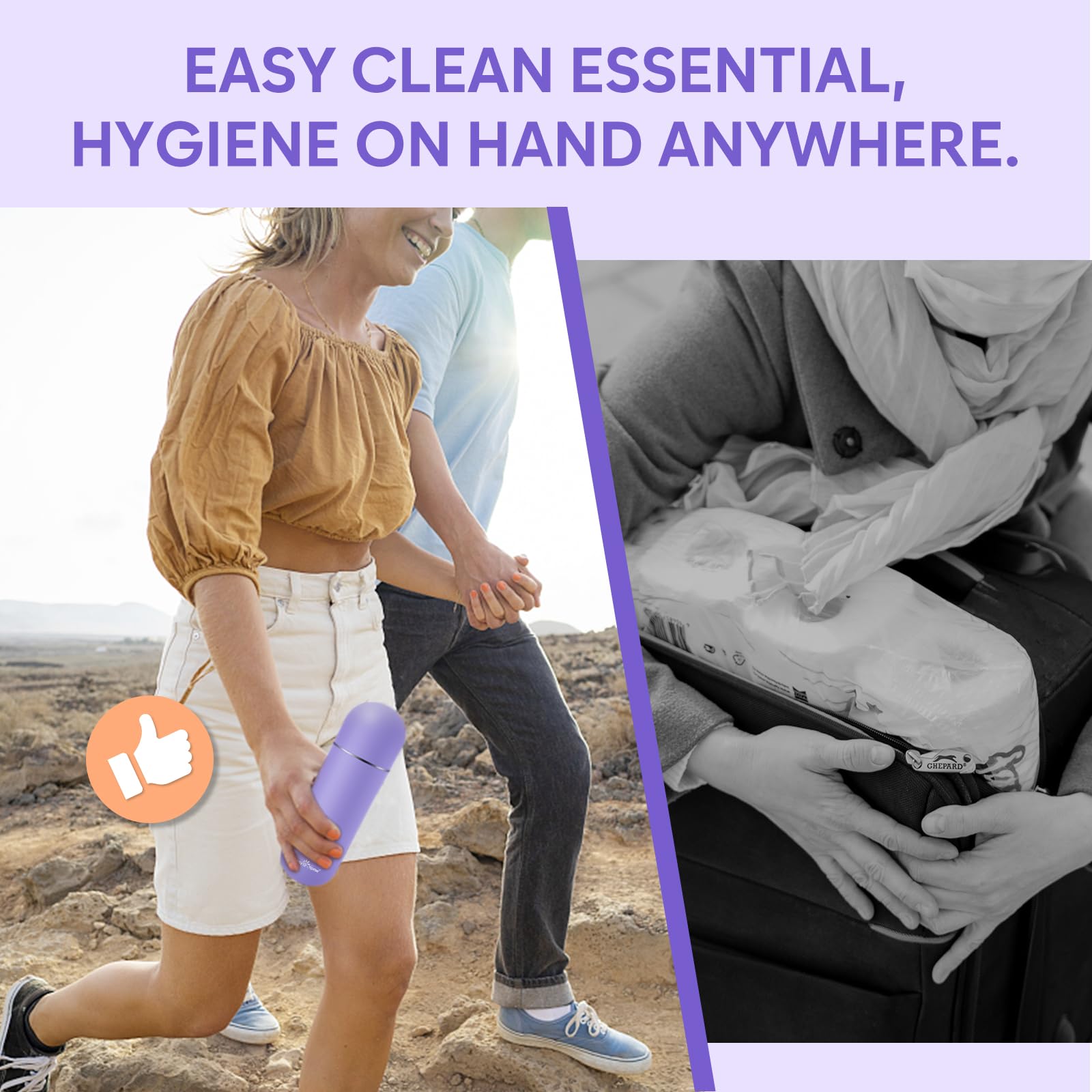 Portable Peri Bottle for Postpartum & Perineal Care: Easy@Home Handheld Bidet Perfect for Personal
