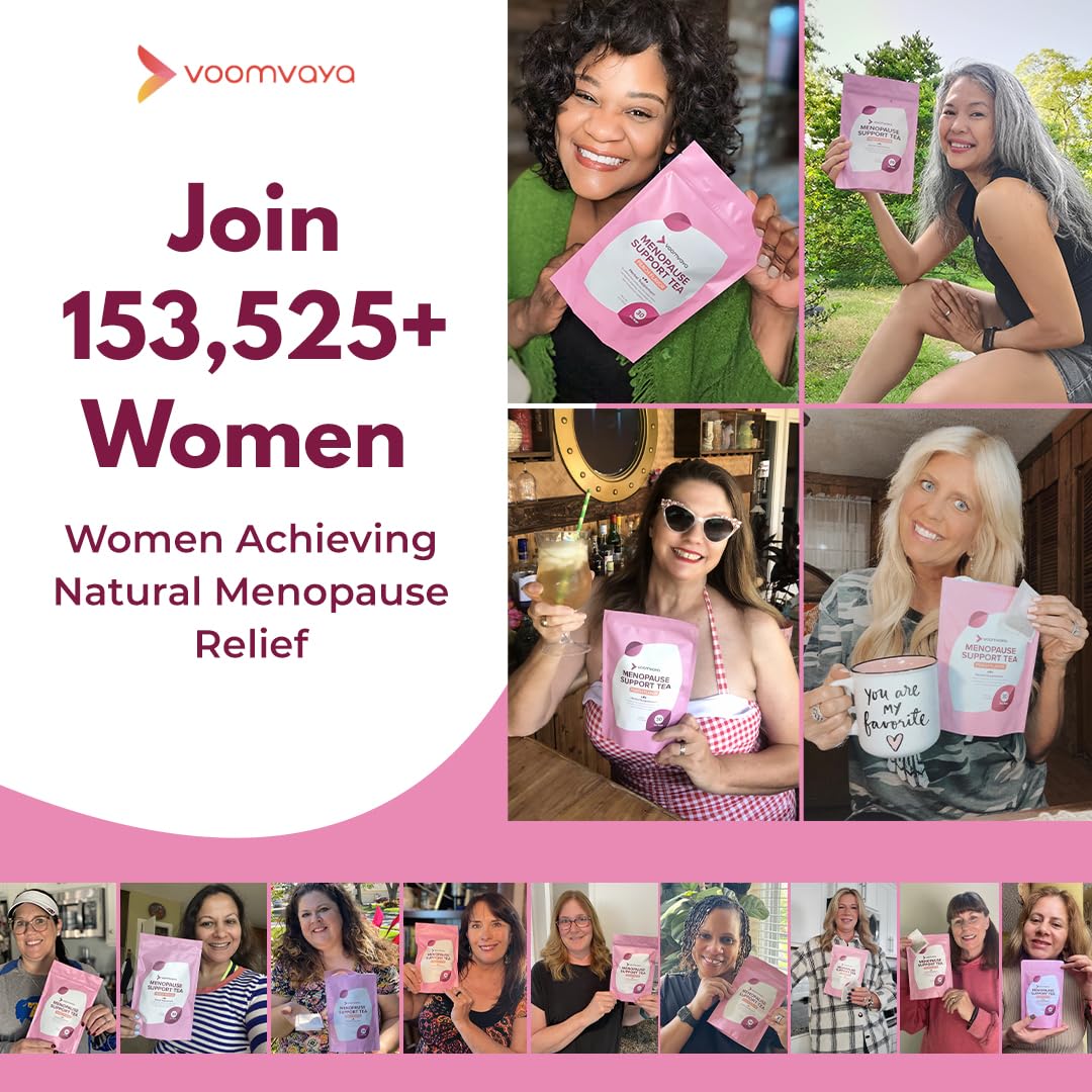 VoomVaya Menopause Support Tea - Natural Menopause Relief For Women