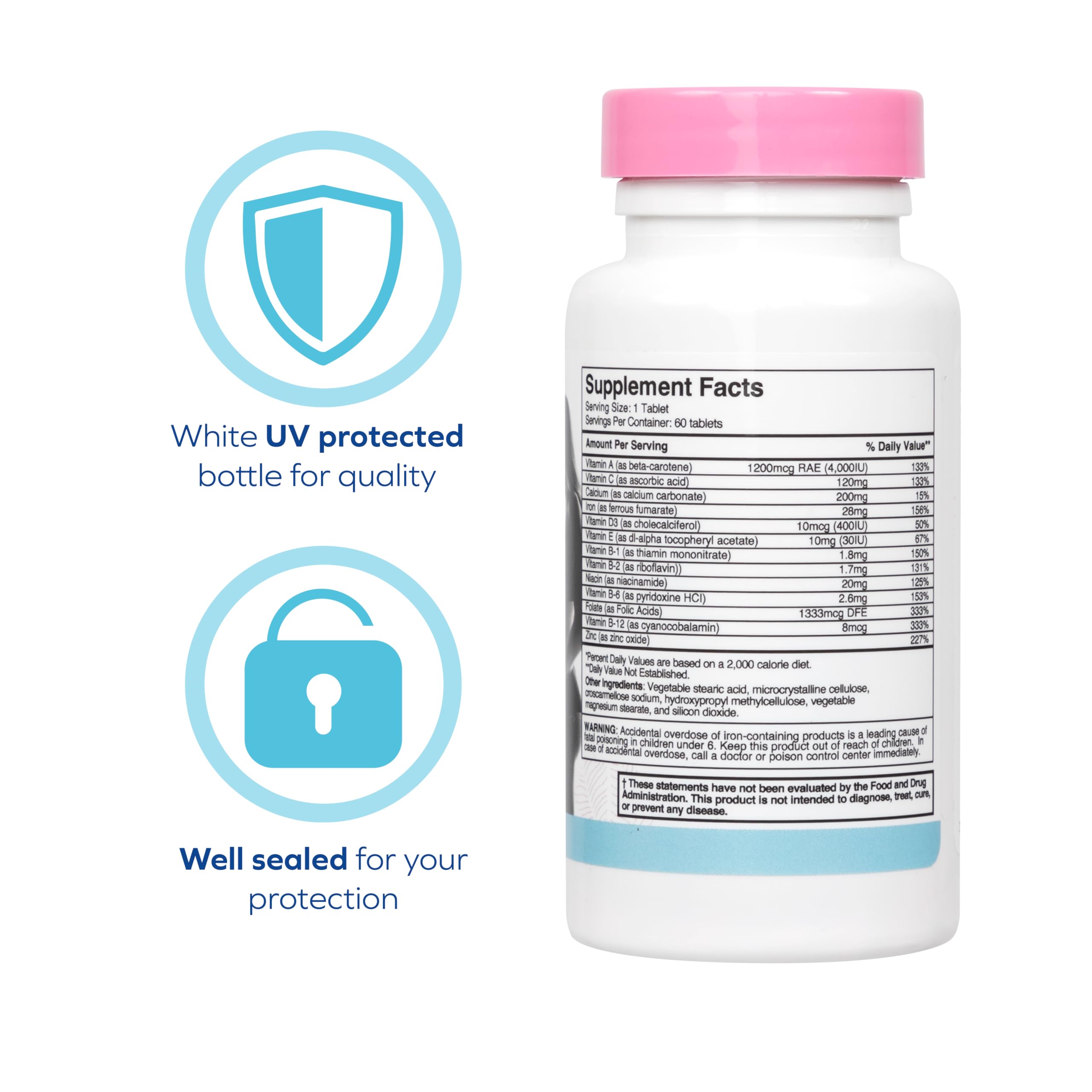 Dr. Talbot's Mom Prenatal Multi-Vitamin with Folic Acid, Iron, Vitamins and More