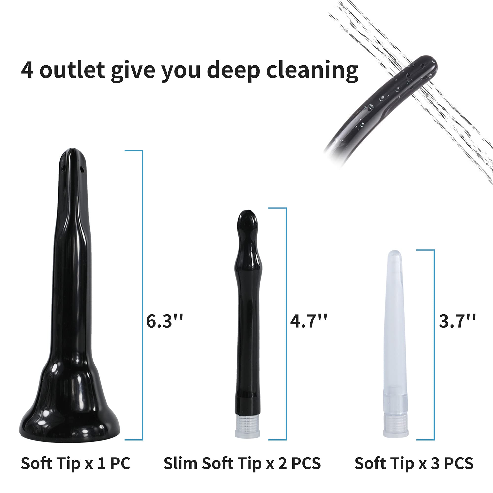 TopQuaFocus 14.5OZ Large Enema Bulb Kit Douche Bulb for Men Women Colon Cleaning Feminine