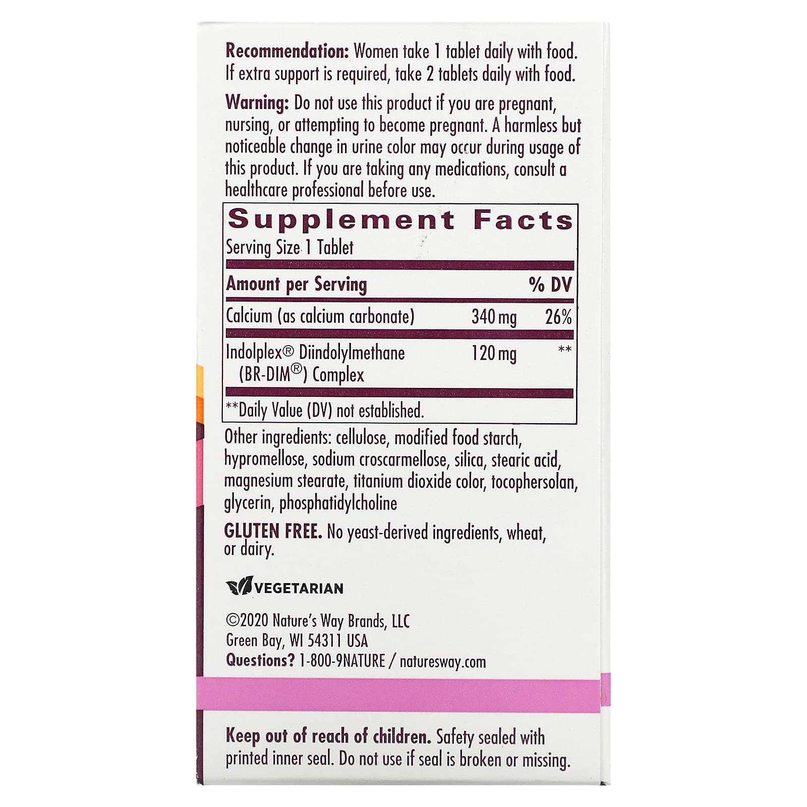 Nature's Way Estrobalance with Absorbable Br-dim, Supports Healthy Estrogen Metabolism, 60 Count