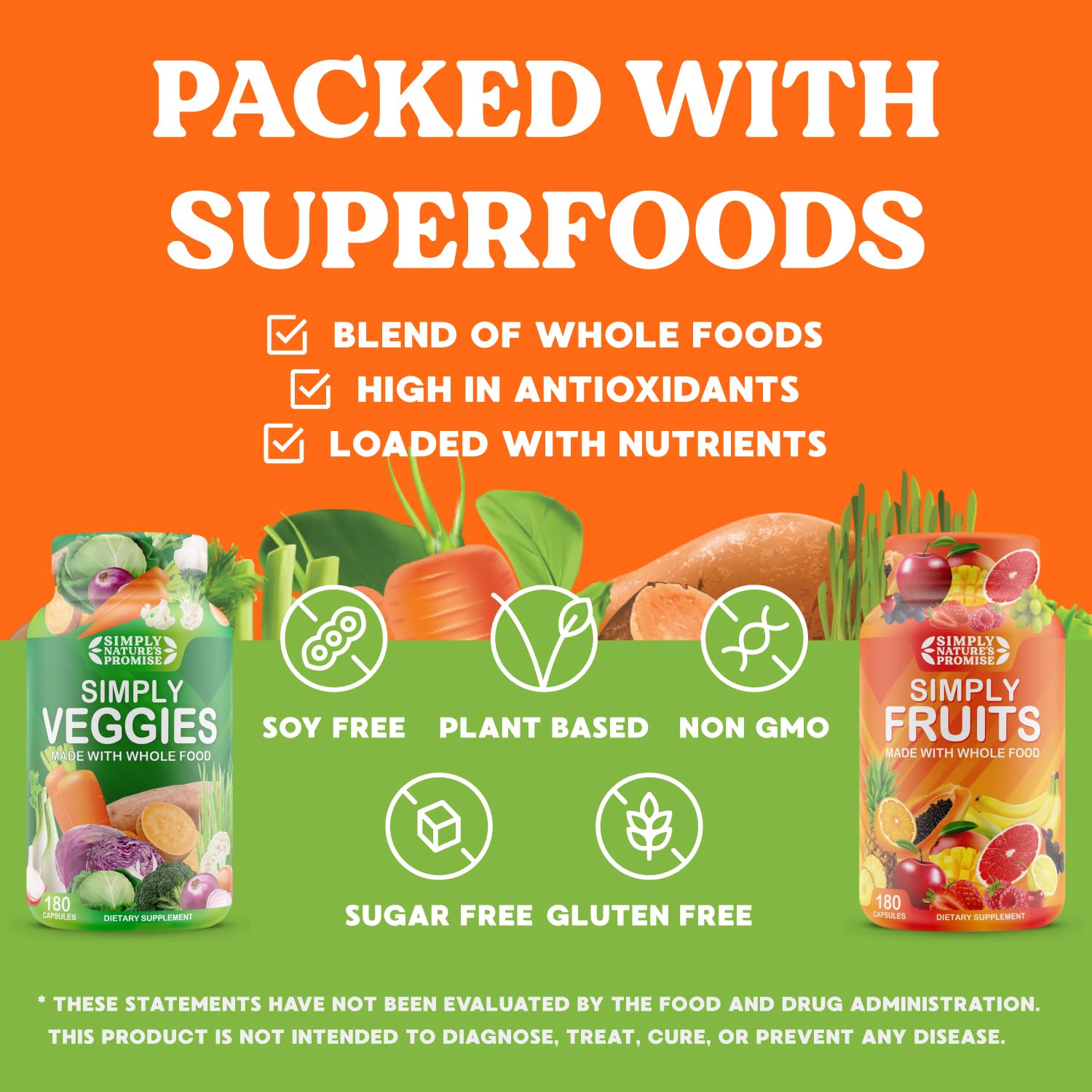 Simply Nature's Promise - Packed with Over 40 Different Fruits & Vegetables